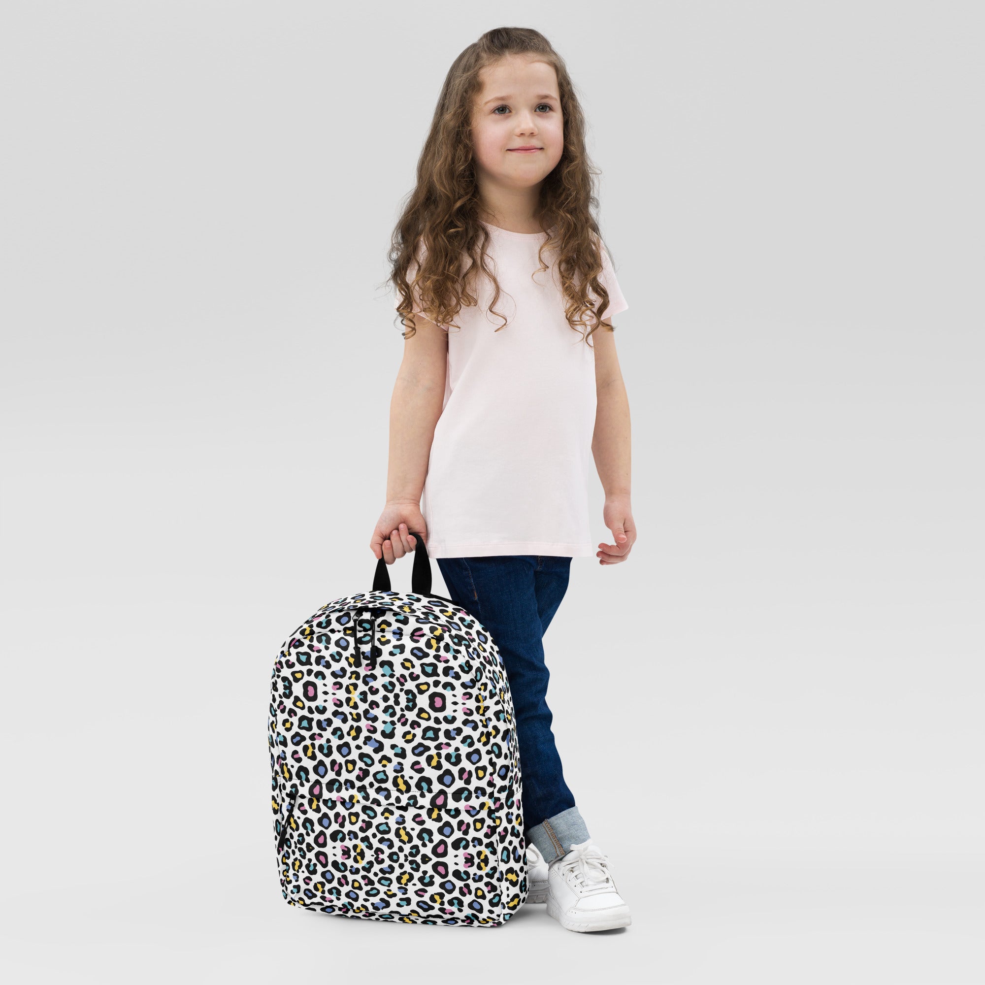 Colorful Leopard Print Women Laptop Backpack
