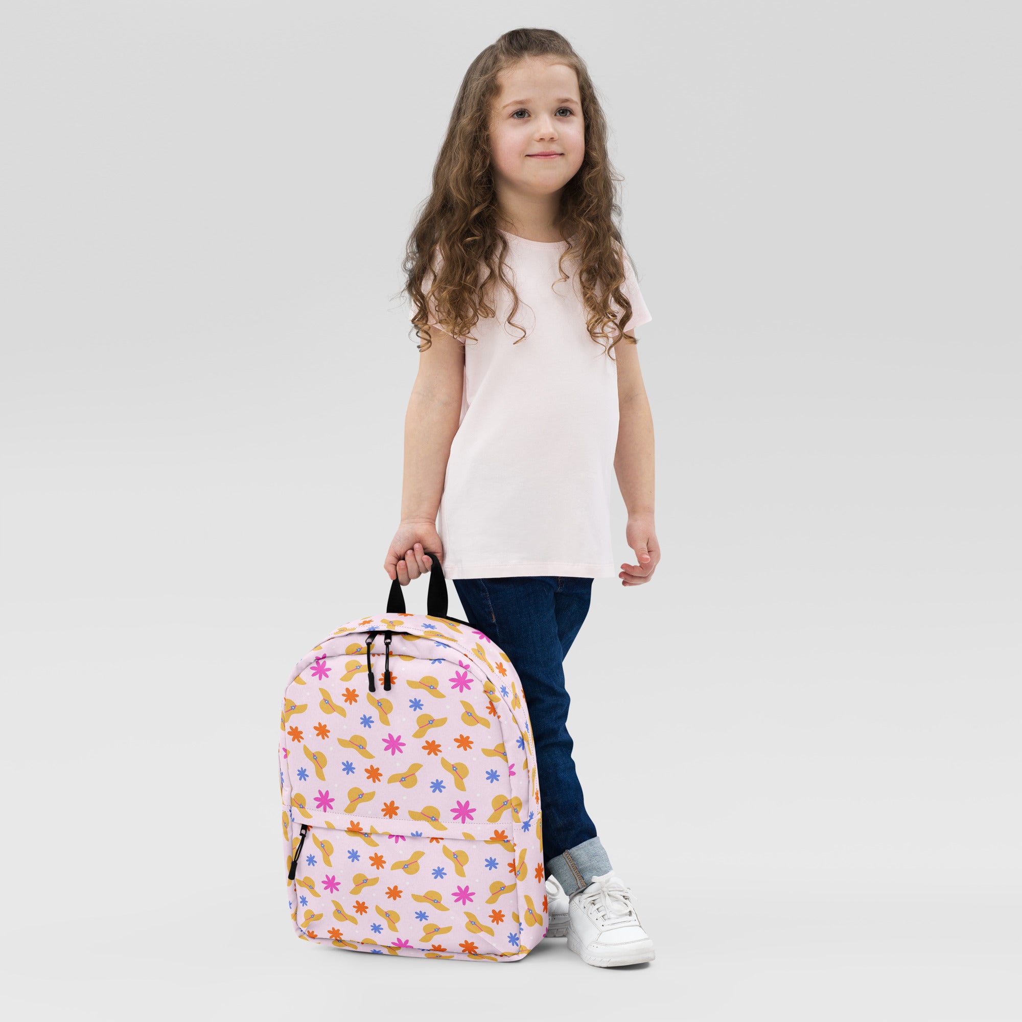 Compact Waterproof Pink Beach Backpack for Women