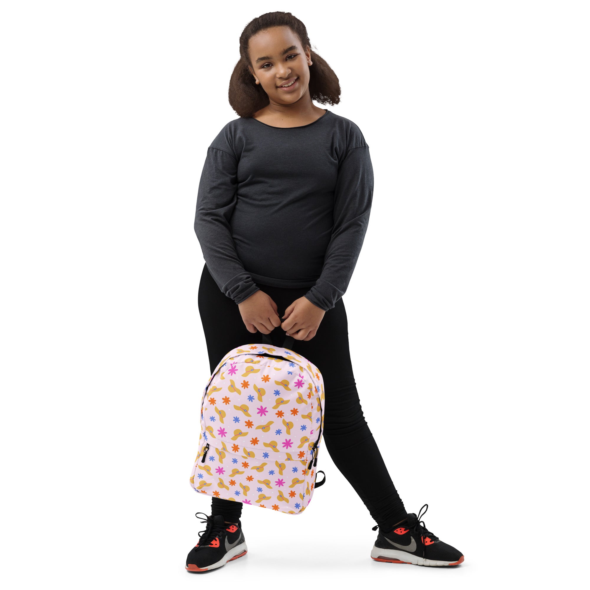 Compact Waterproof Pink Beach Backpack for Women