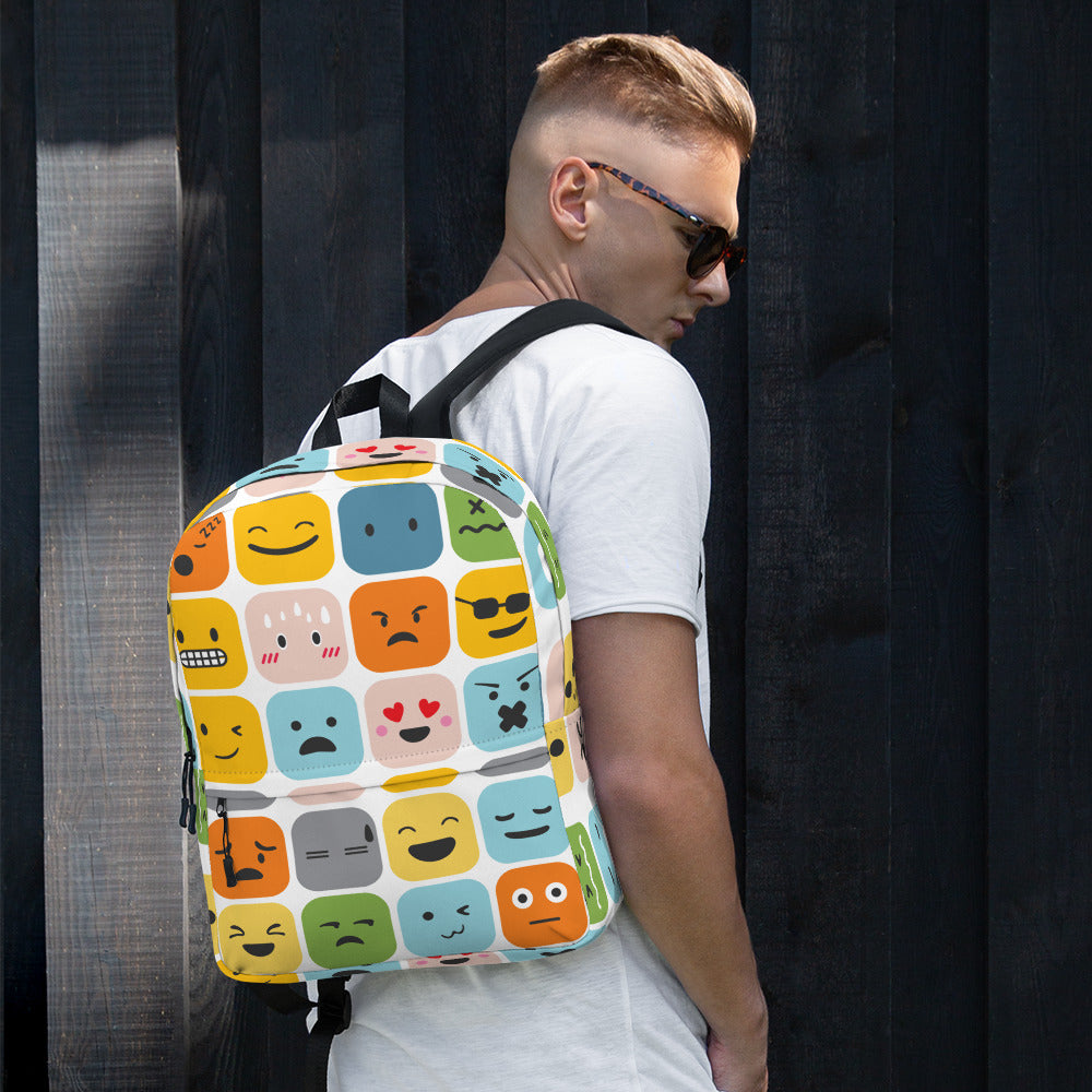 Cool Emoji Expressions Back to School Backpack