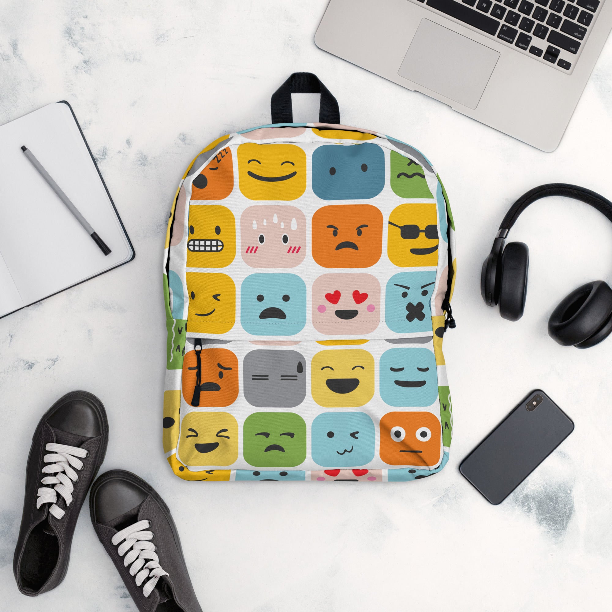 Cool Emoji Expressions Back to School Backpack