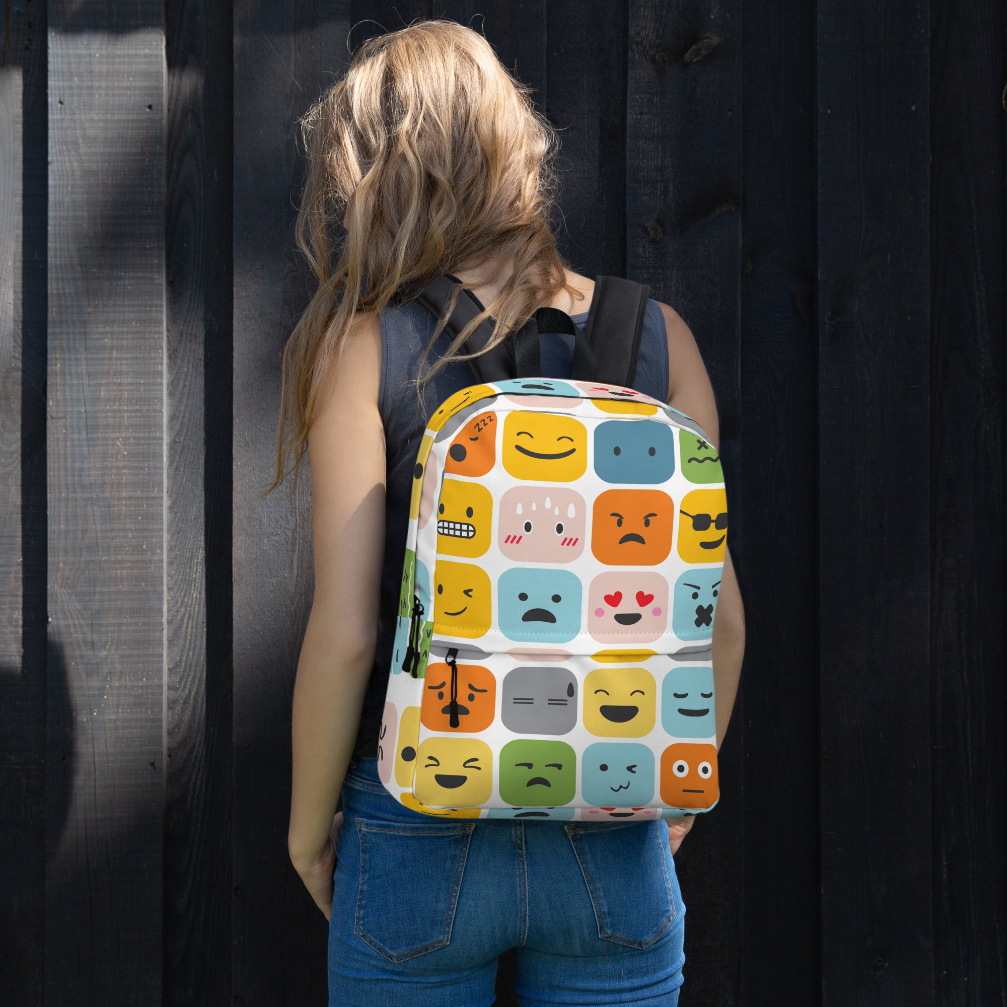 Cool Emoji Expressions Back to School Backpack