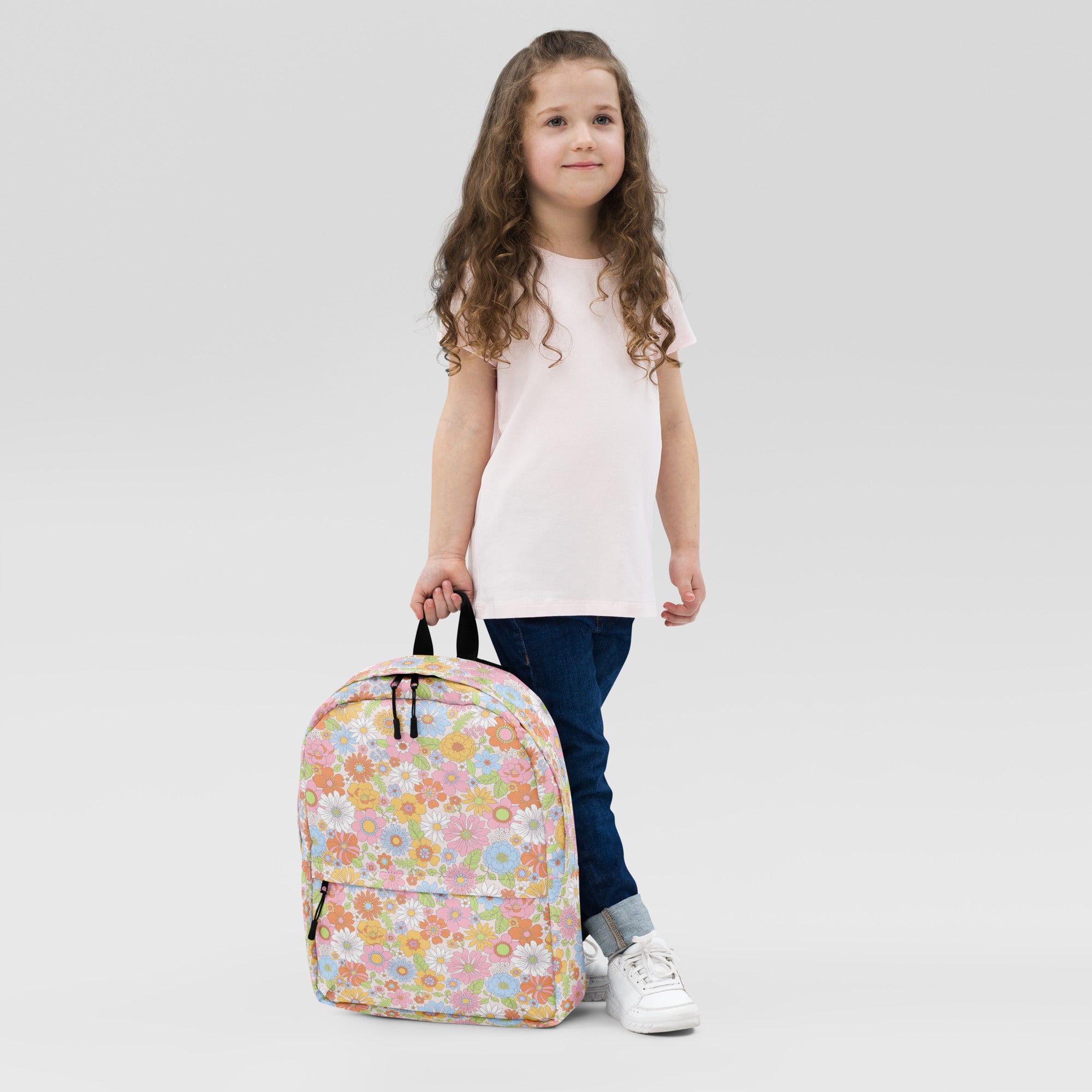 Lightweight Multicolor Summer Floral Backpack
