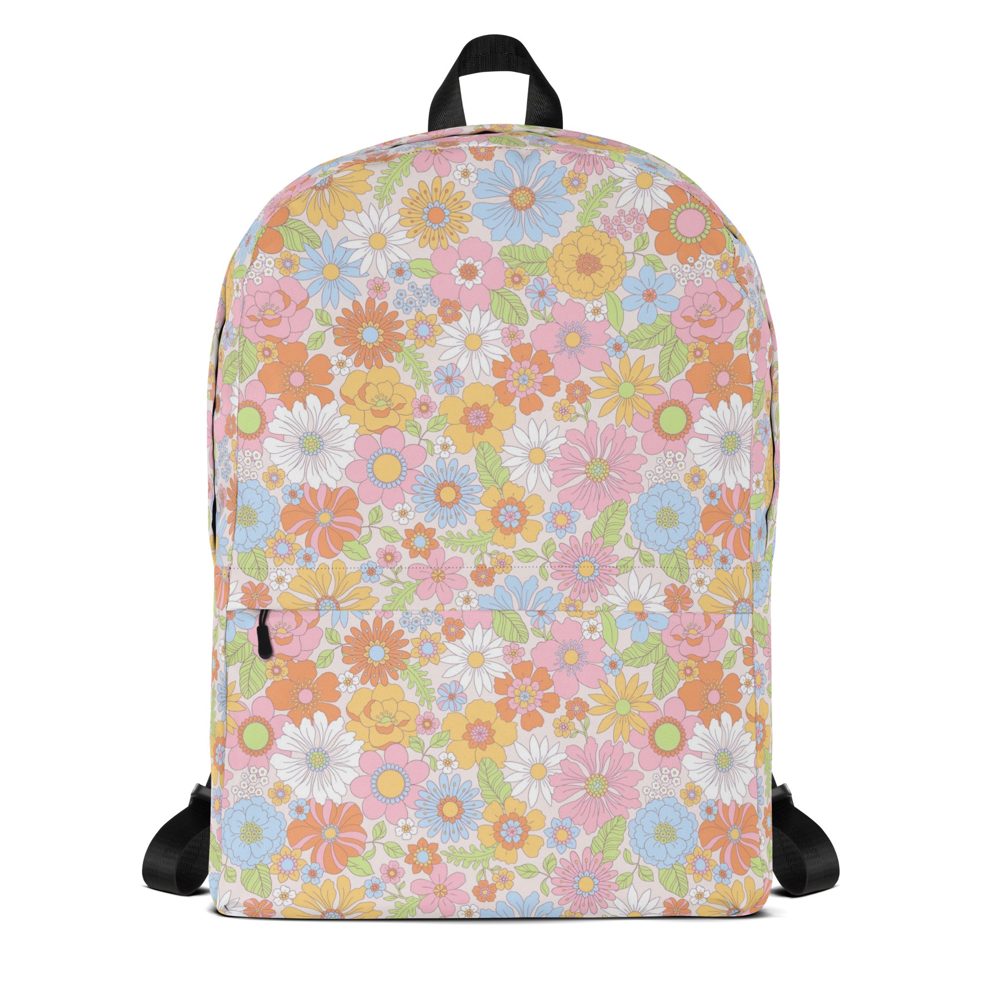 Lightweight Multicolor Summer Floral Backpack
