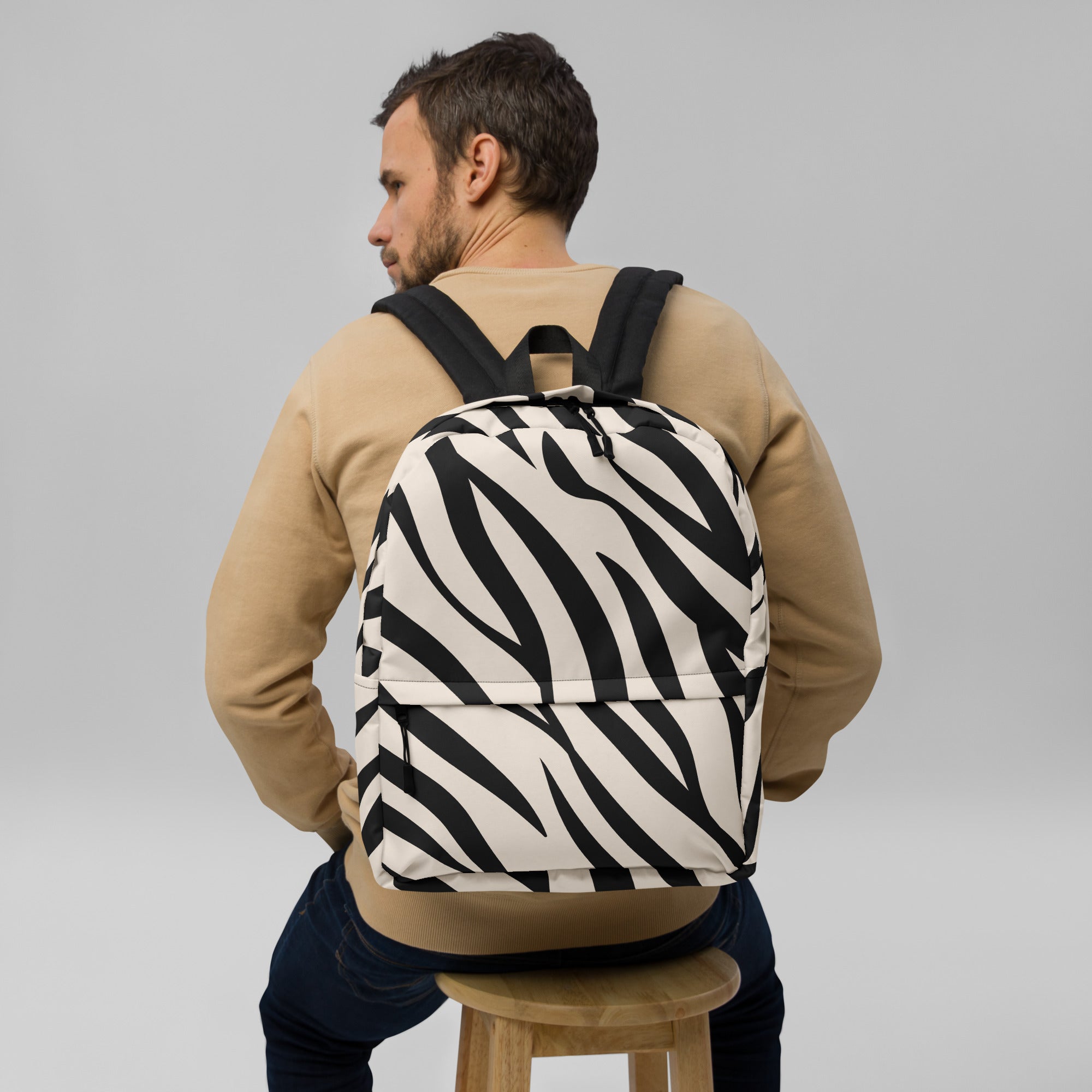 Original Cute Zebra Stripe Print Backpack for Women
