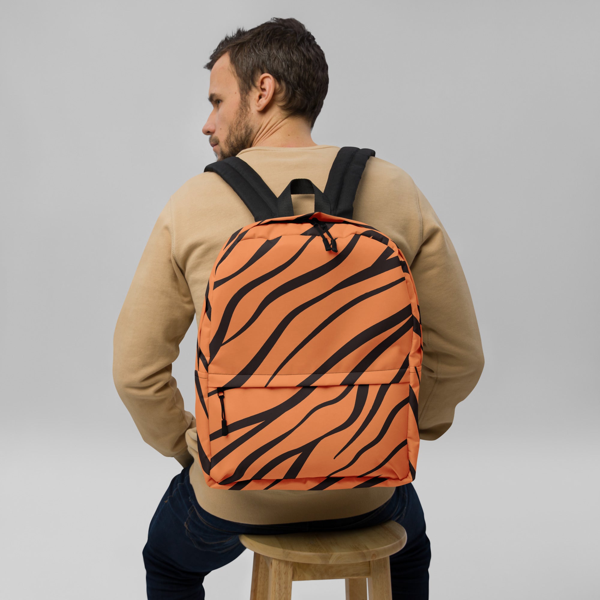 Original Tiger Stripe Print Camo Backpack for Women