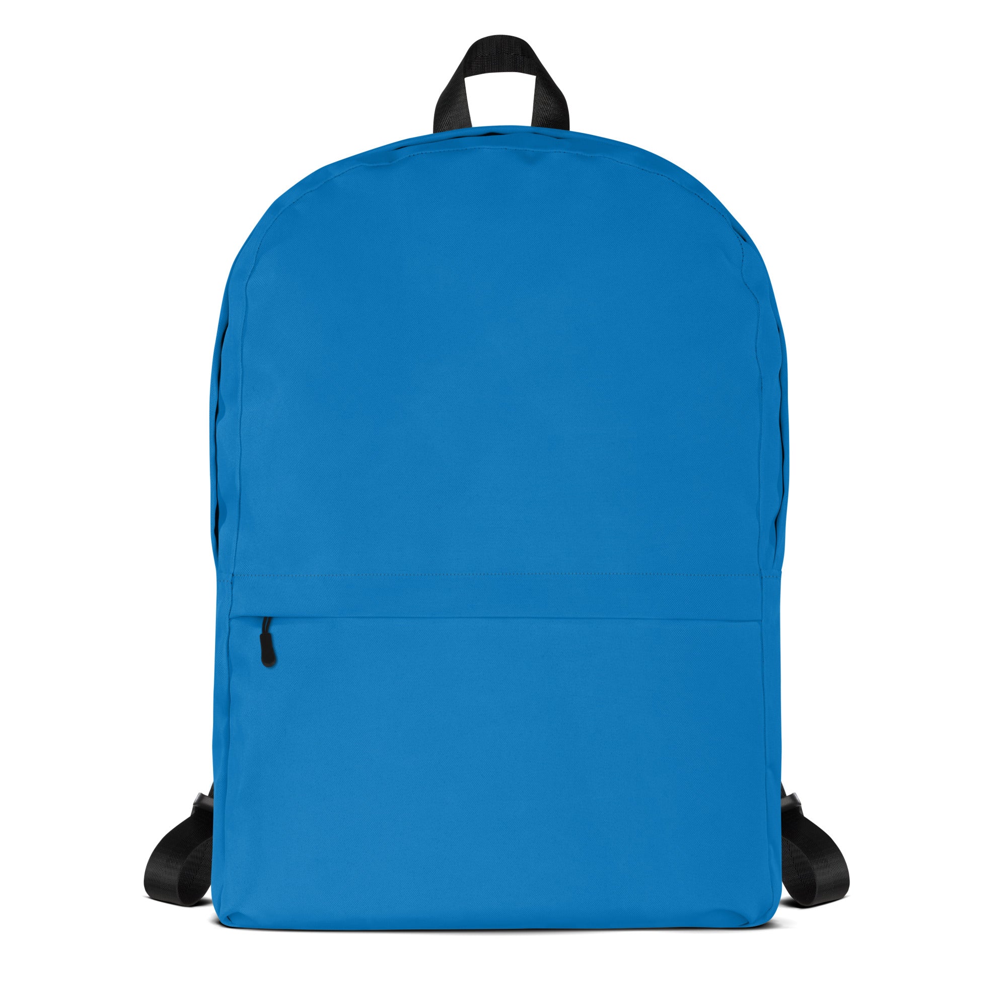 Plain Blue Medium Size Womens Backpack for Travel & School