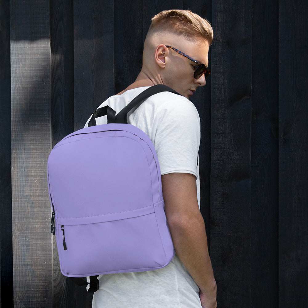 Preppy Plain Purple Lightweight Womens School Travel Backpack