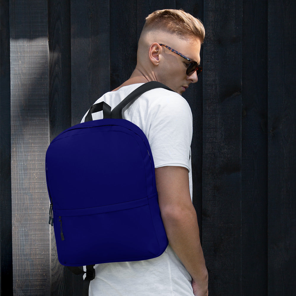 Cute Lightweight Solid Navy Blue Color Backpack for School
