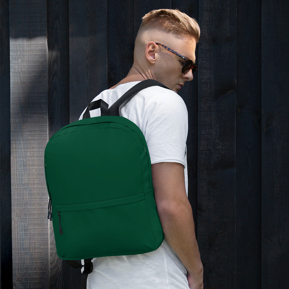 Casual Waterproof Dark Green Backpack for School