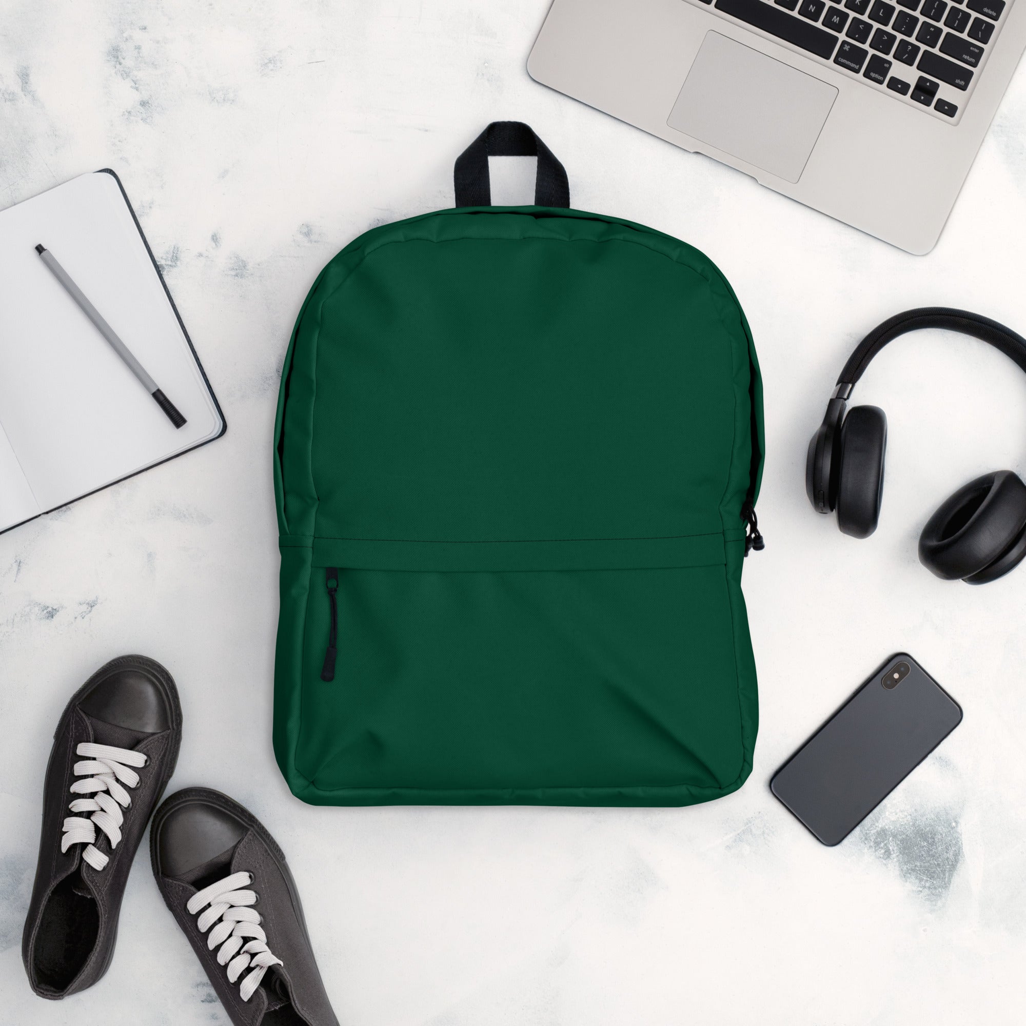 Casual Waterproof Dark Green Backpack for School
