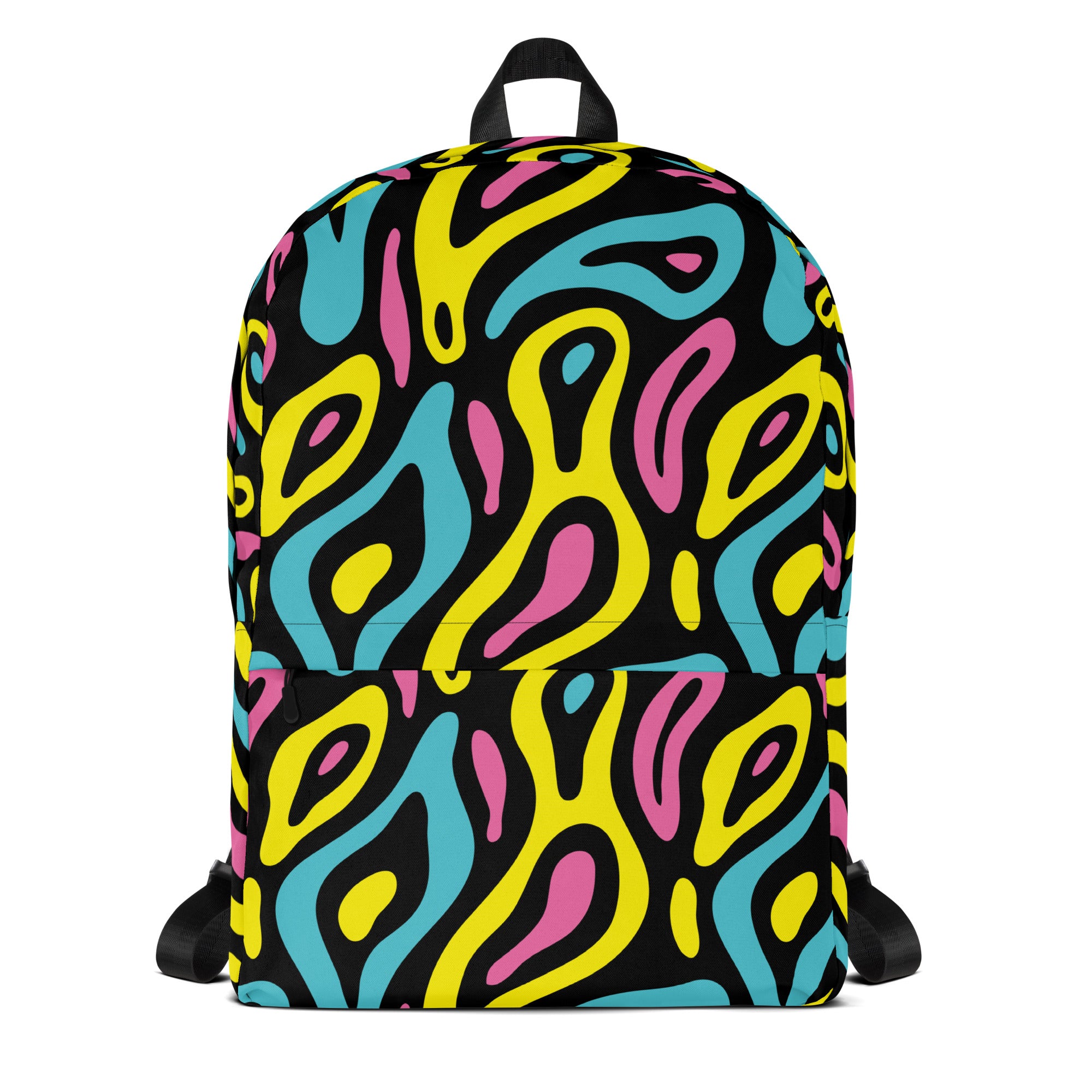 Colorful Neo Memphis Geometric Pattern Medium Size Backpack