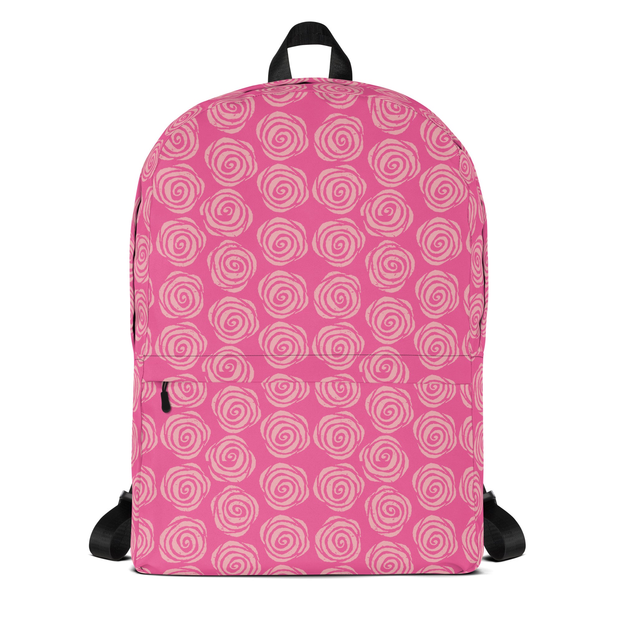 Preppy Pink Roses Valentine Inspired Cute Backpack Bag