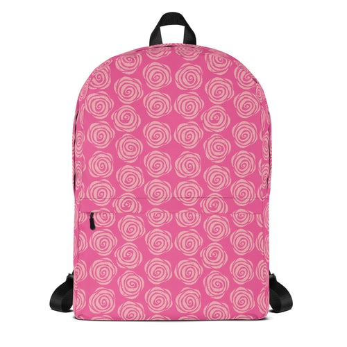 Preppy Pink Roses Valentine Inspired Cute Backpack Bag