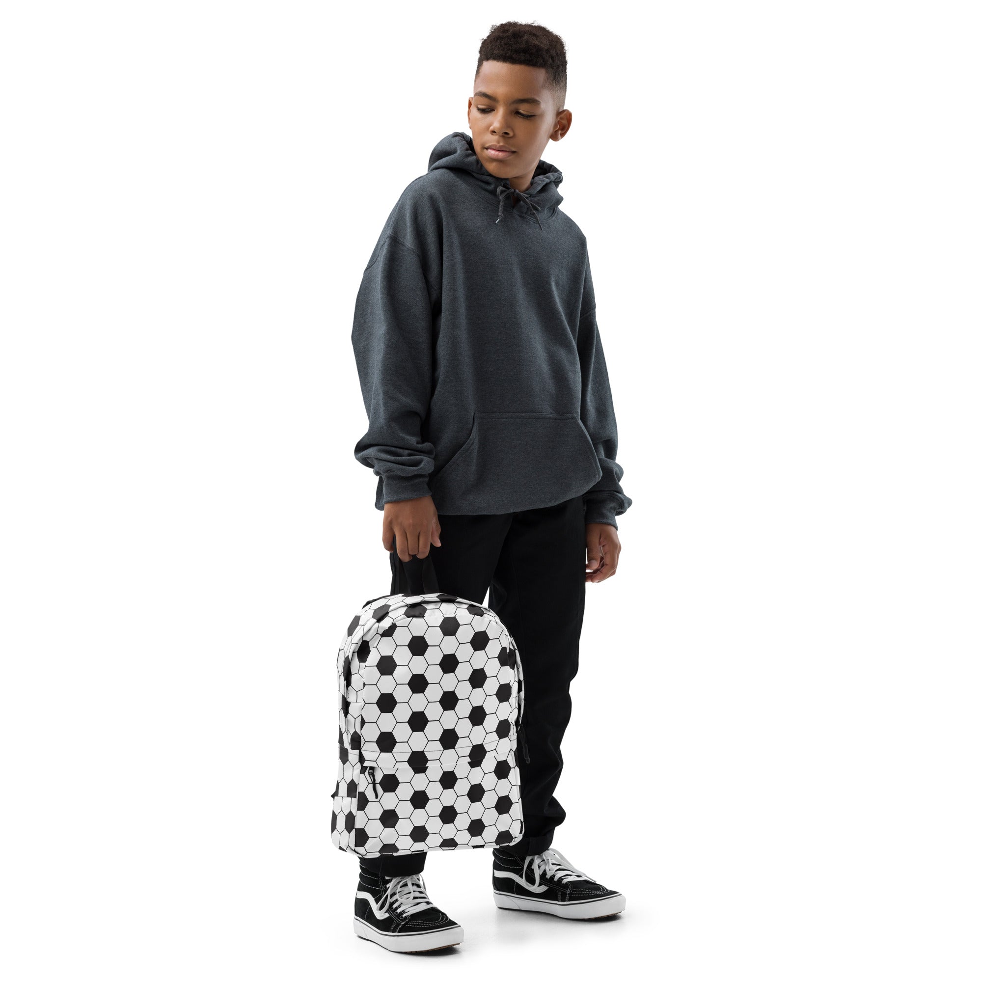 Trendy Football Print Sporty Medium Size Backpack Bag
