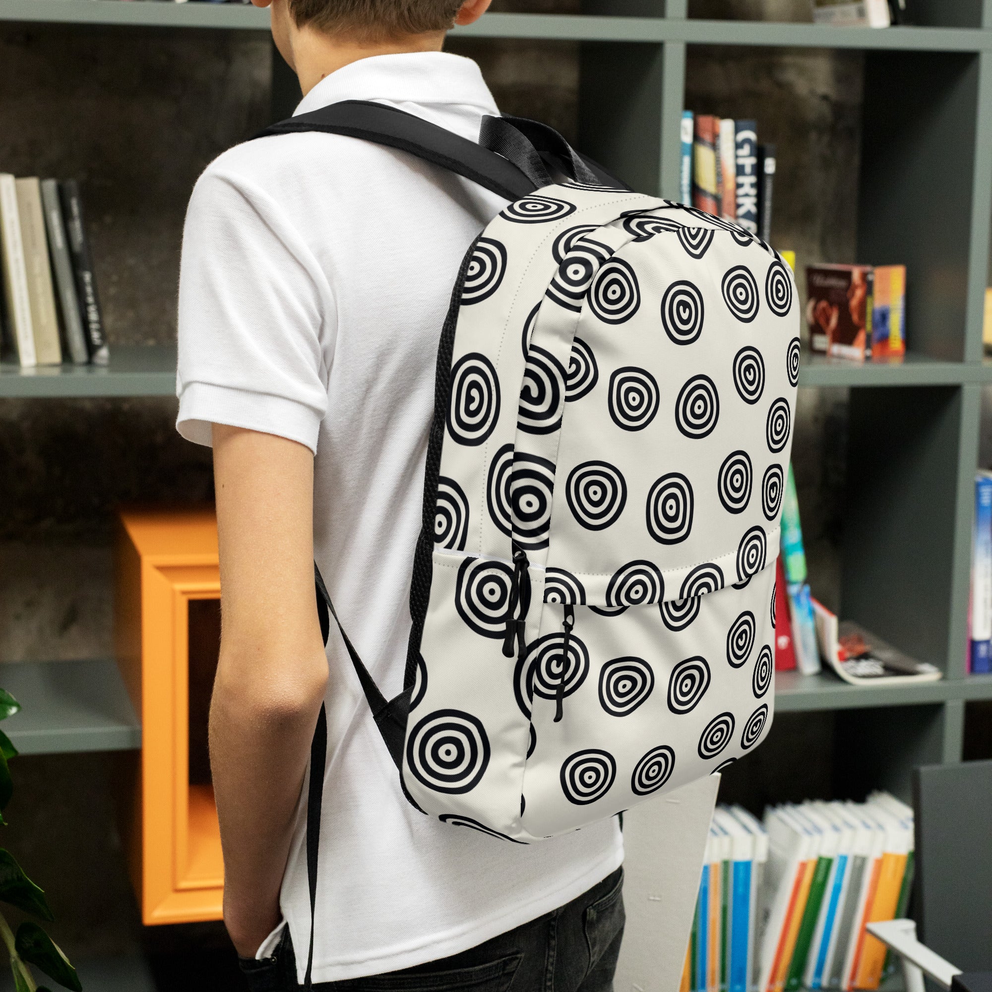 Art Circle Print Backpack for Women, Men & Kids