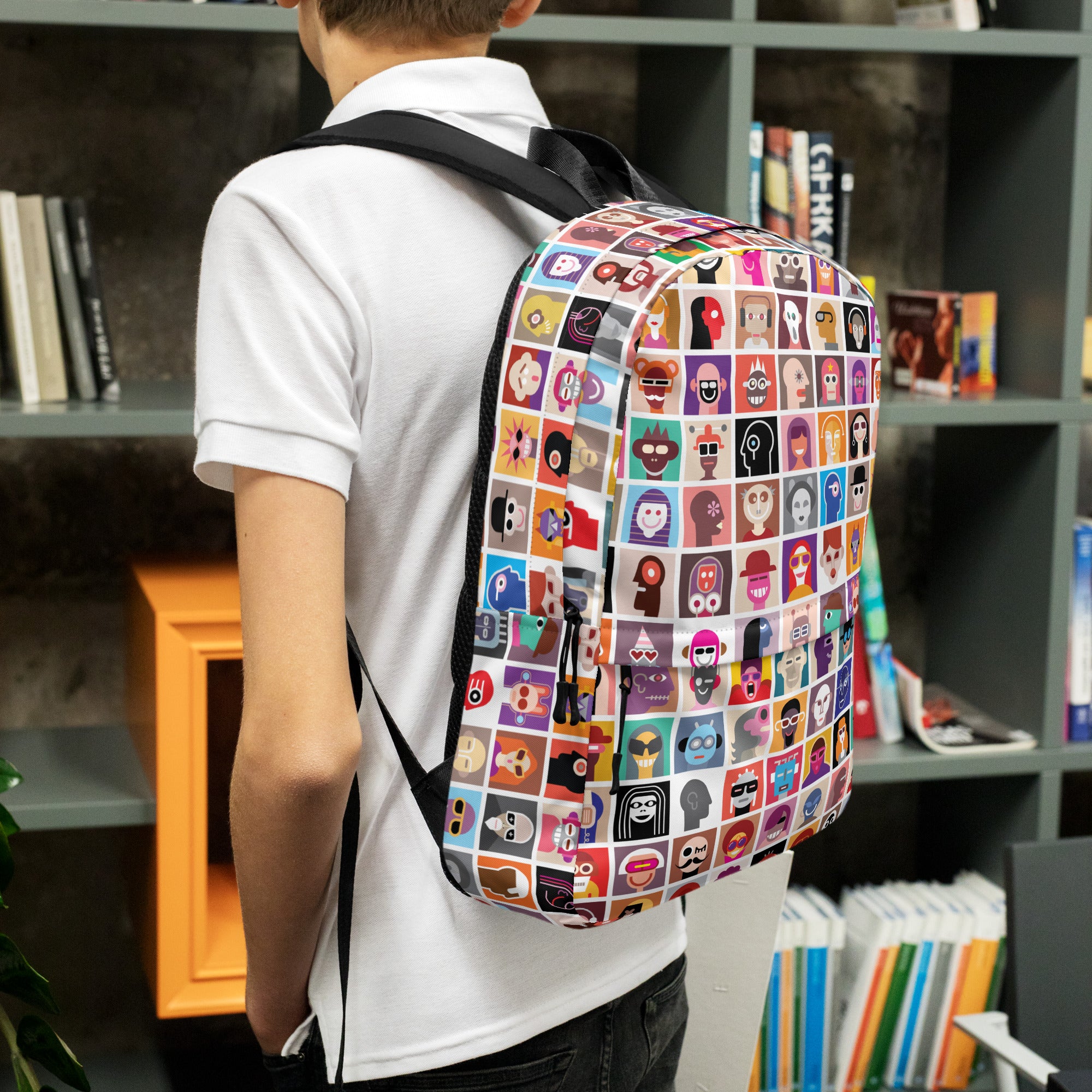 Aesthetic Abstract Diversity Art Collage Backpack