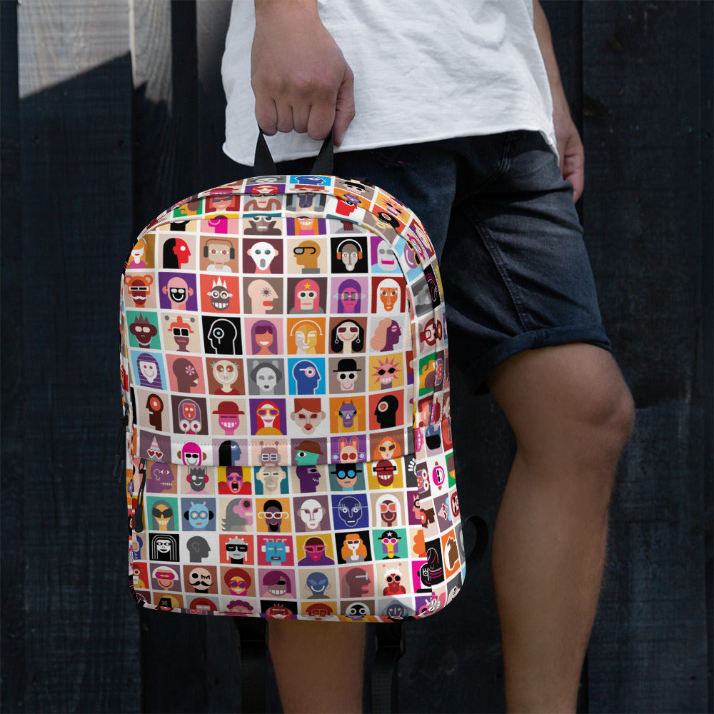 Aesthetic Abstract Diversity Art Collage Backpack