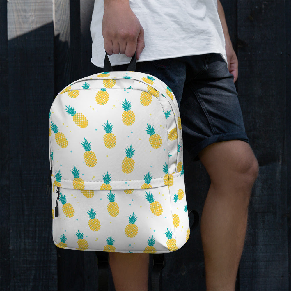 Tropical Fruit Pineapple Print Summer Backpack for School