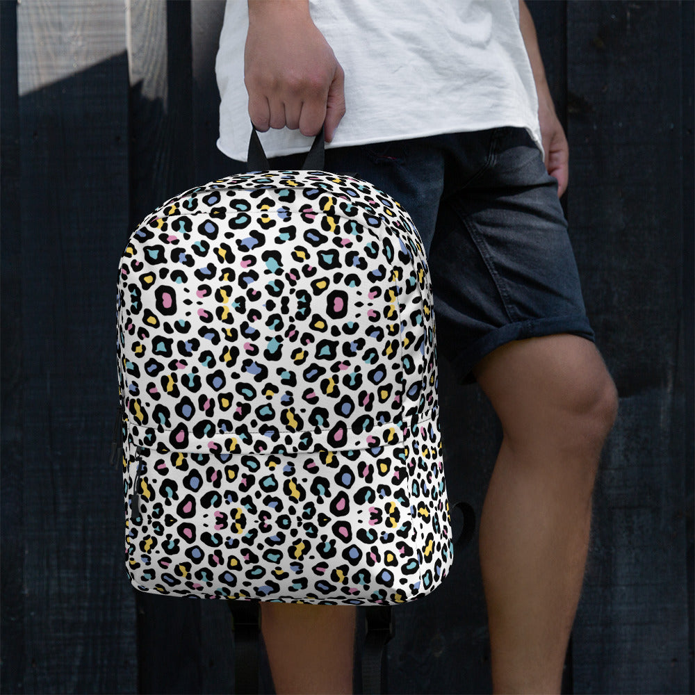 Colorful Leopard Print Women Laptop Backpack
