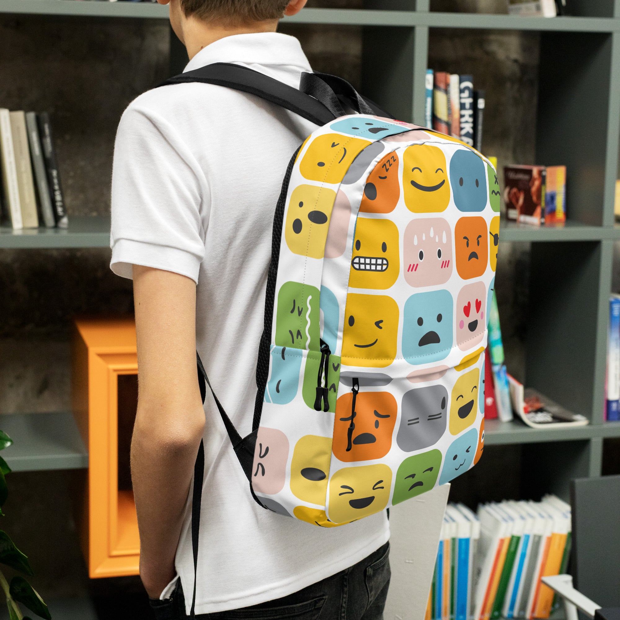 Cool Emoji Expressions Back to School Backpack
