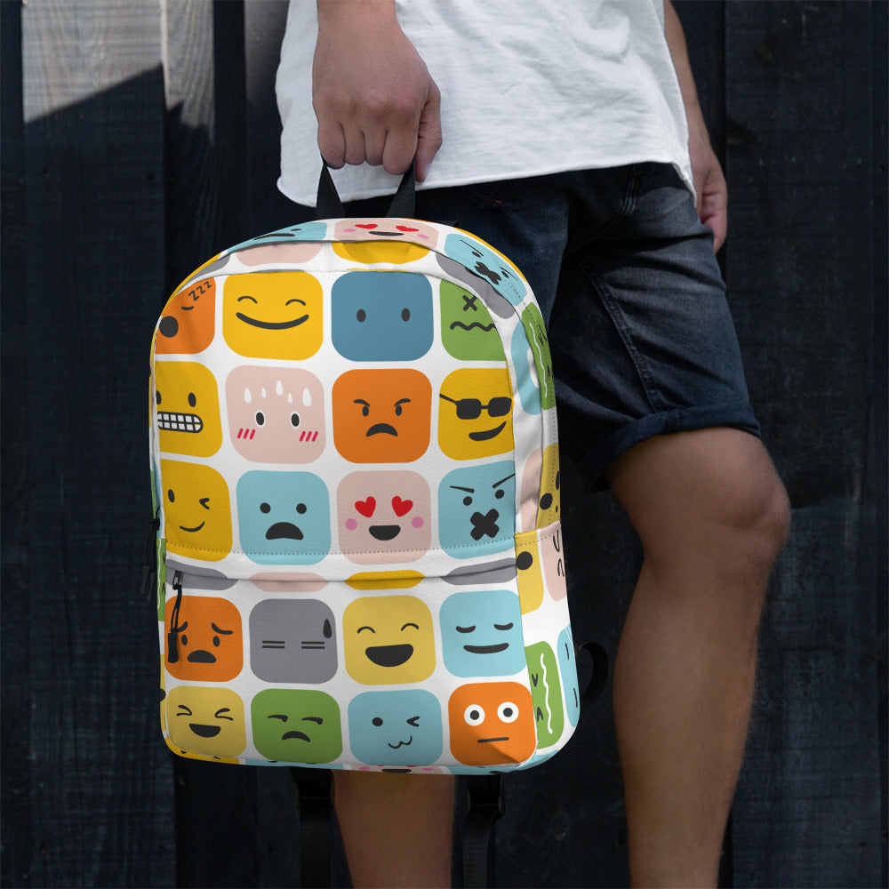 Cool Emoji Expressions Back to School Backpack