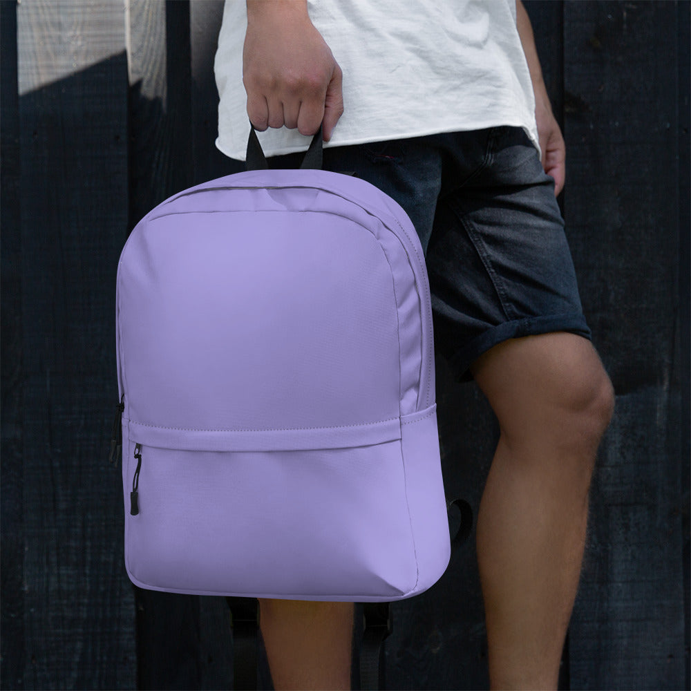 Preppy Plain Purple Lightweight Womens School Travel Backpack