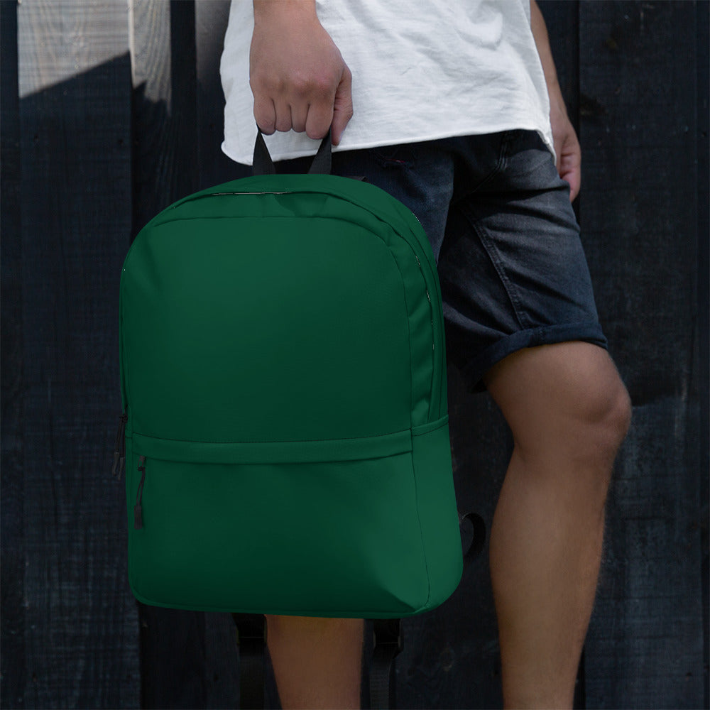Casual Waterproof Dark Green Backpack for School