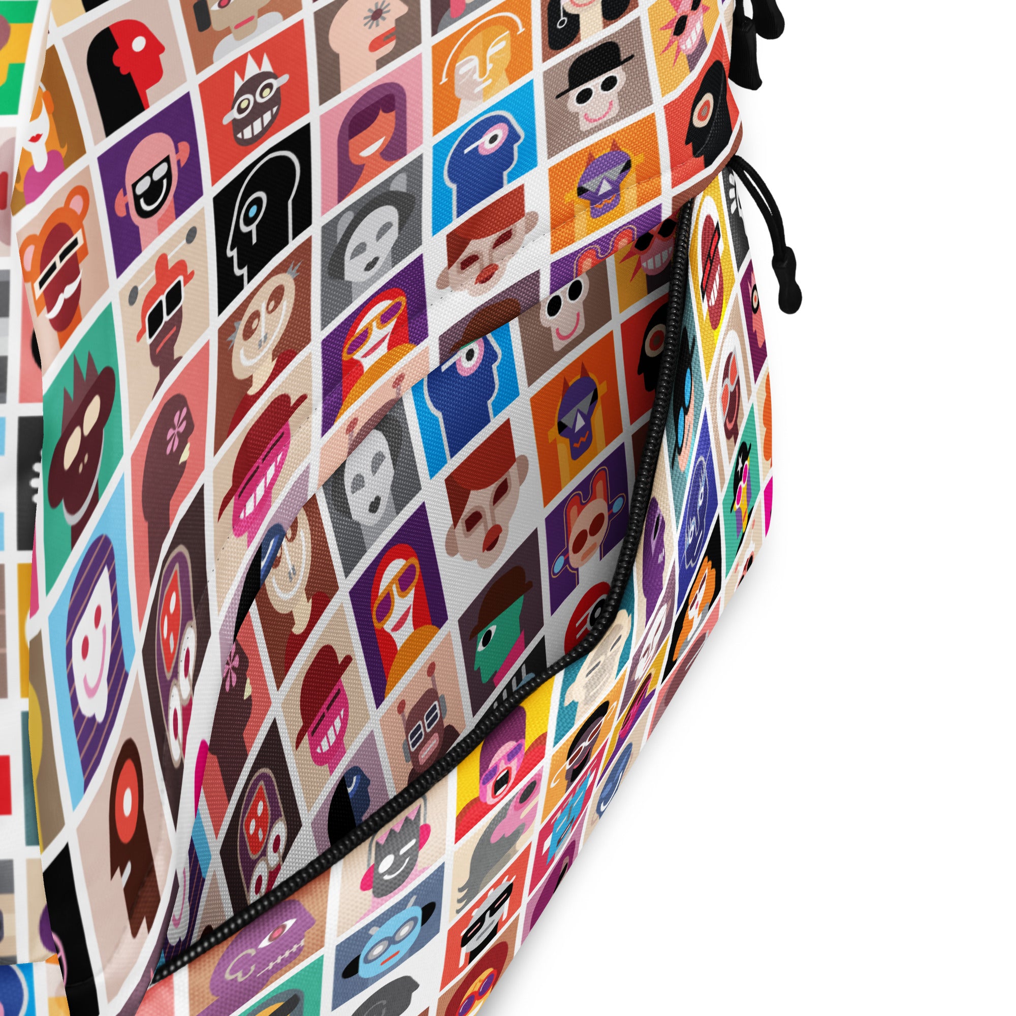 Aesthetic Abstract Diversity Art Collage Backpack