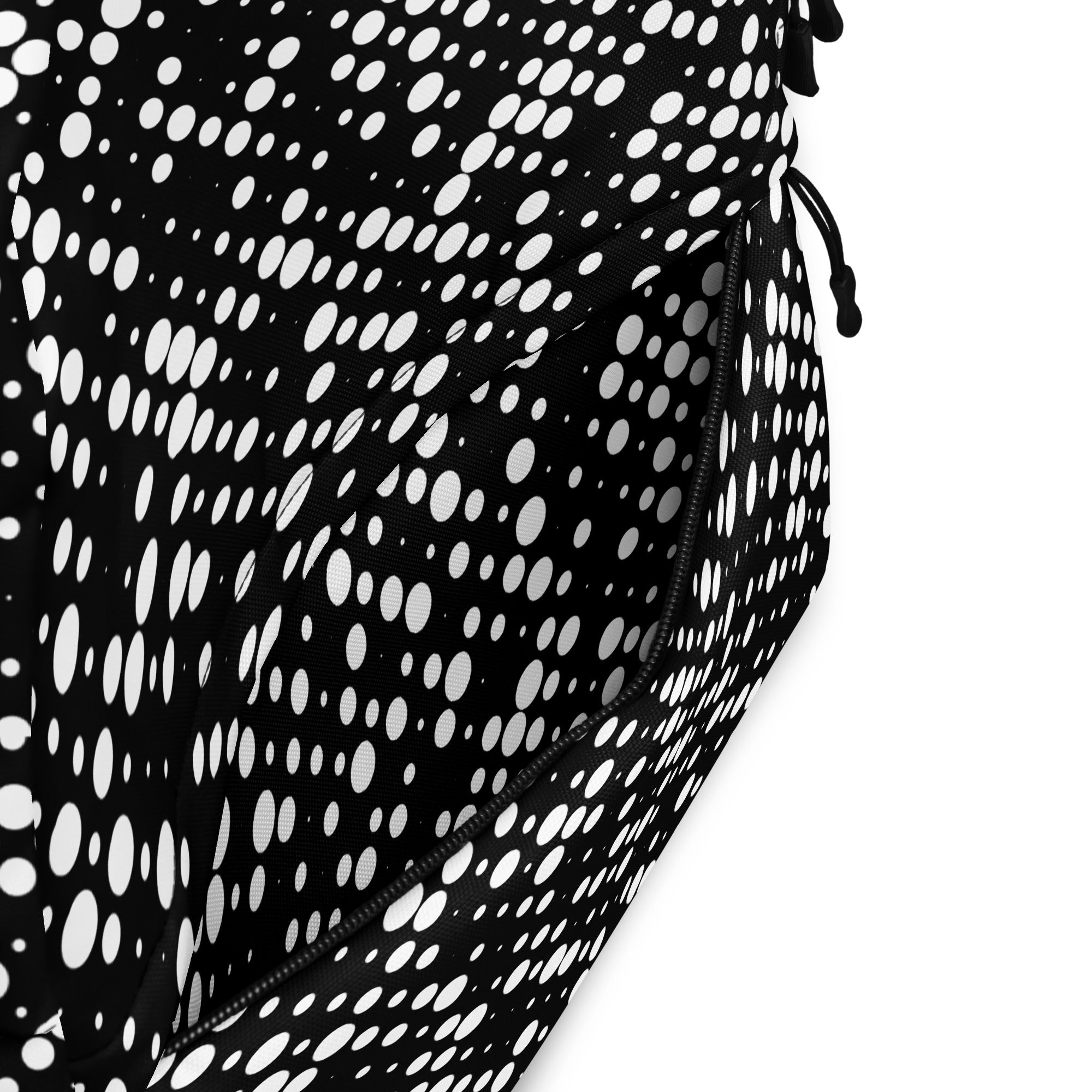 Minimal Geometrical Halftone Circle Bubbles Print Backpack