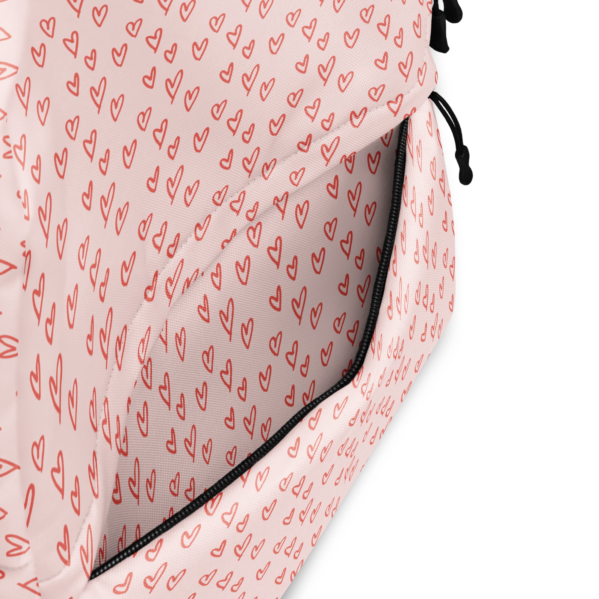 Preppy Cute Pink Little Hearts Valentines Backpack
