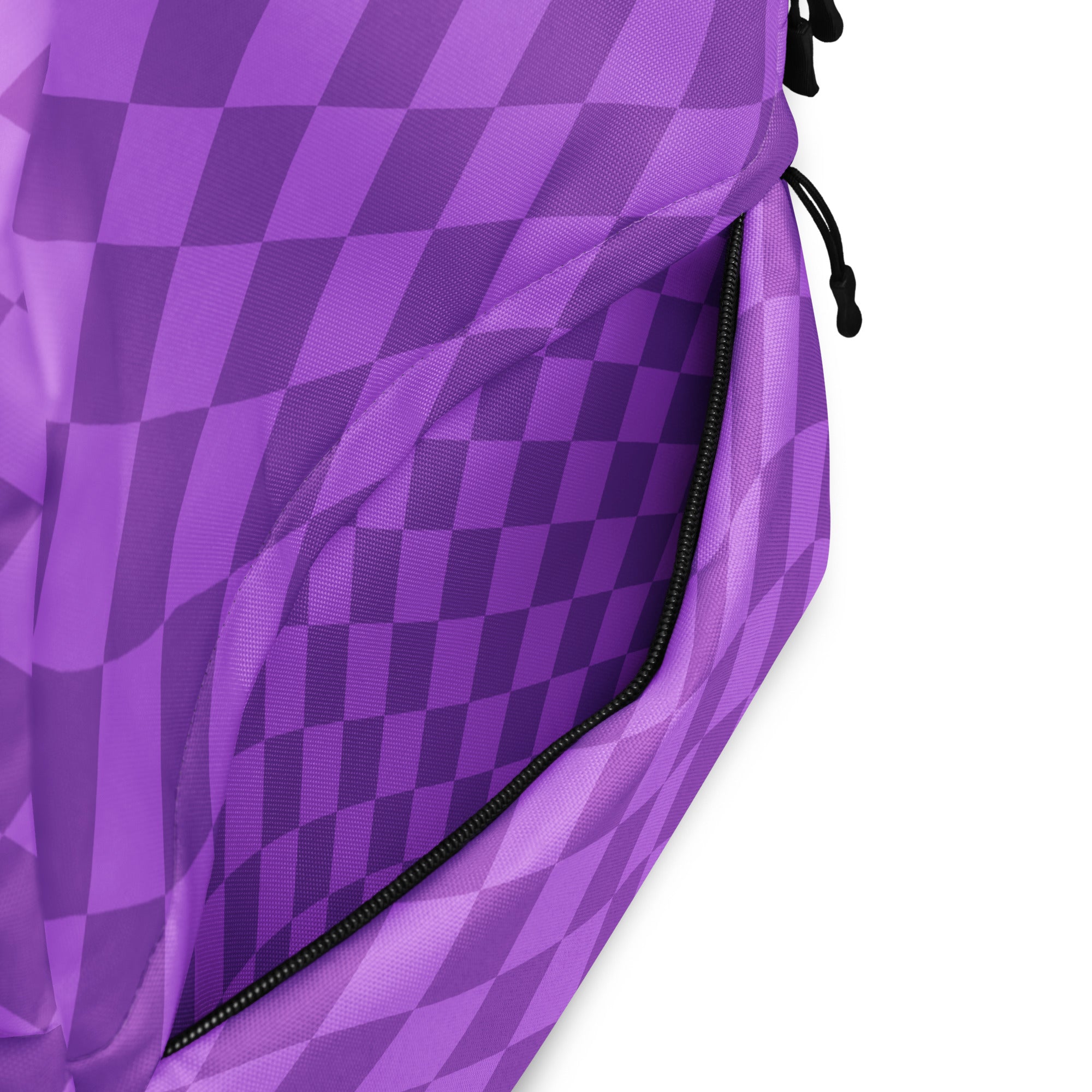 Preppy Lavender Checkered Back to School Purple Backpack