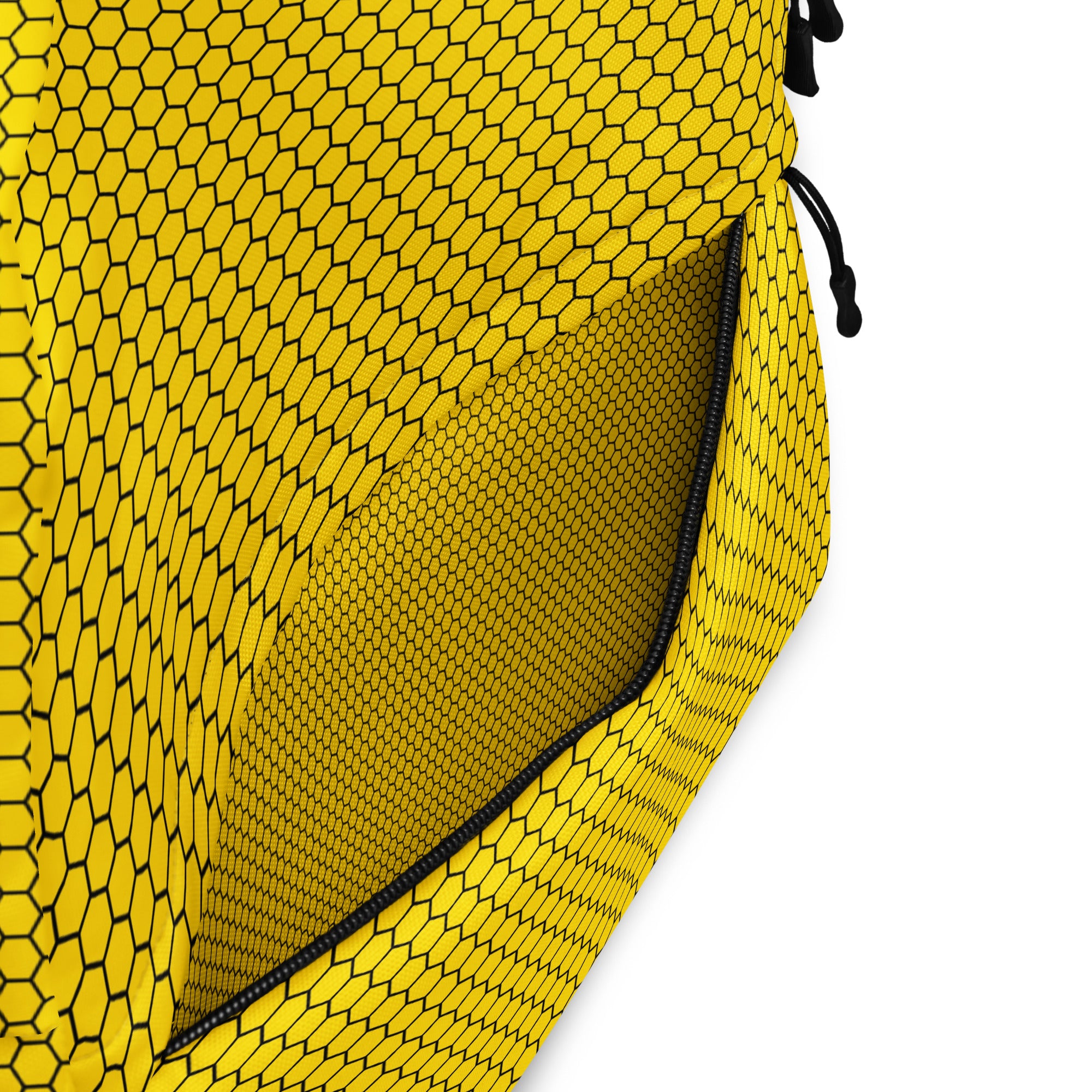 Trendy Bees Hive Honeycomb Yellow Hexagon Geometric Backpack