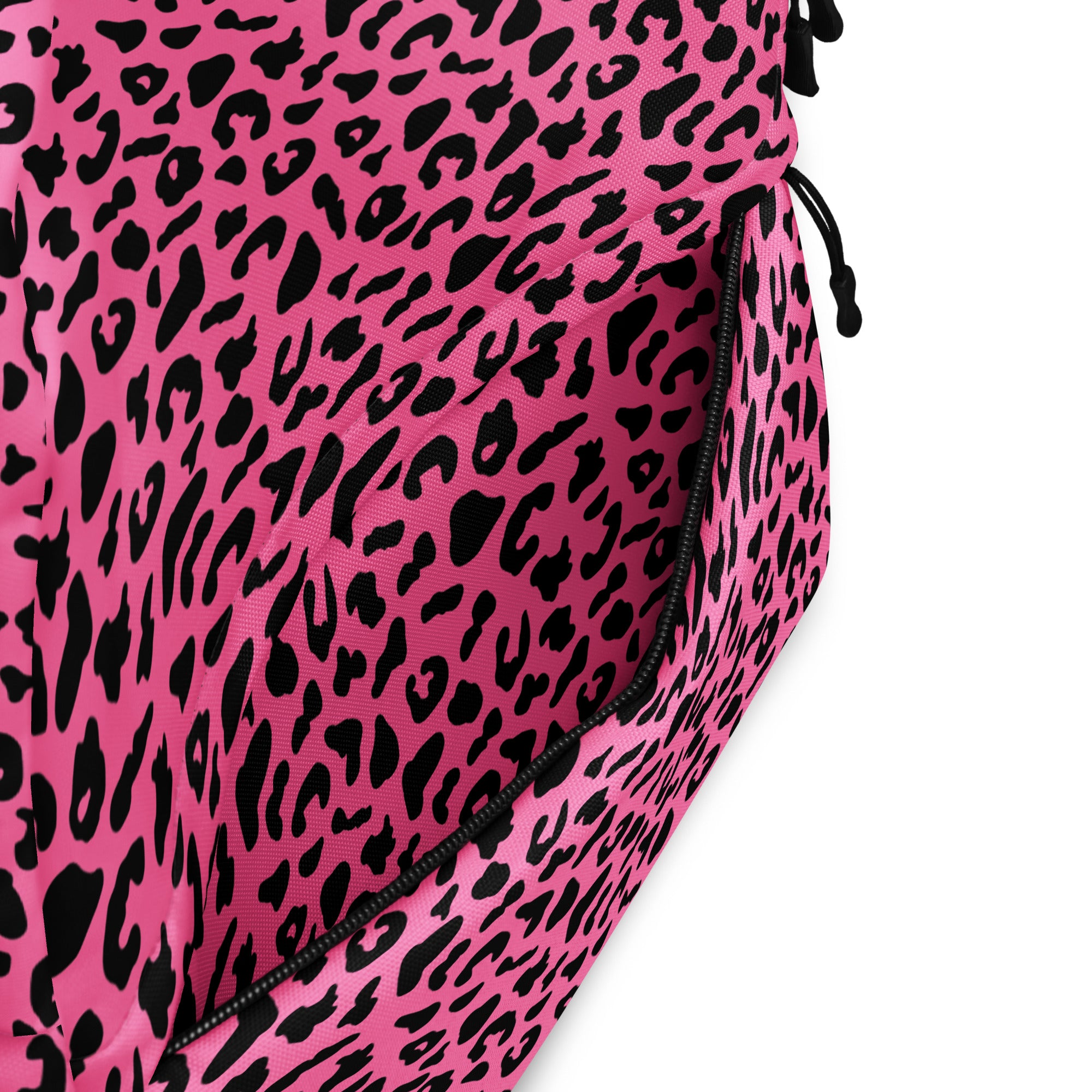 Preppy Pink Cheetah Print Back to School Backpack