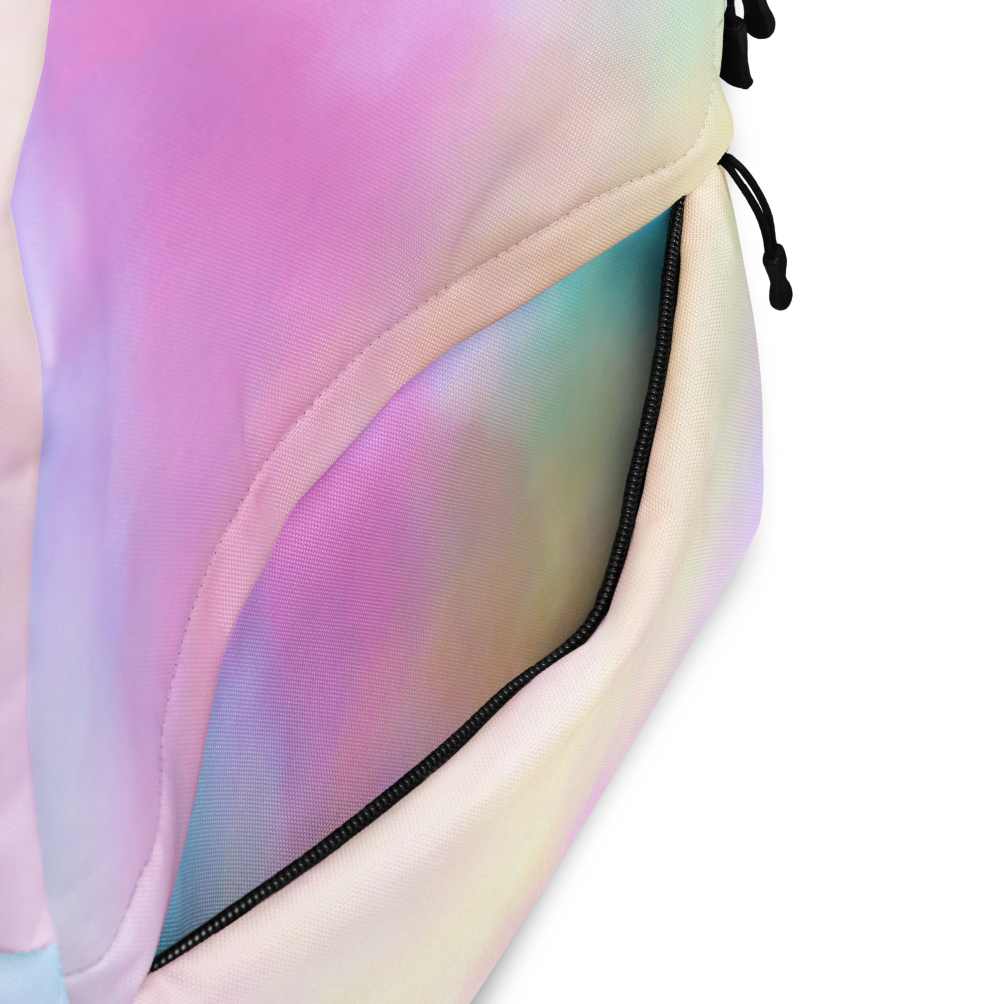 Preppy Cute Cotton Candy Print Aesthetic School Backpack