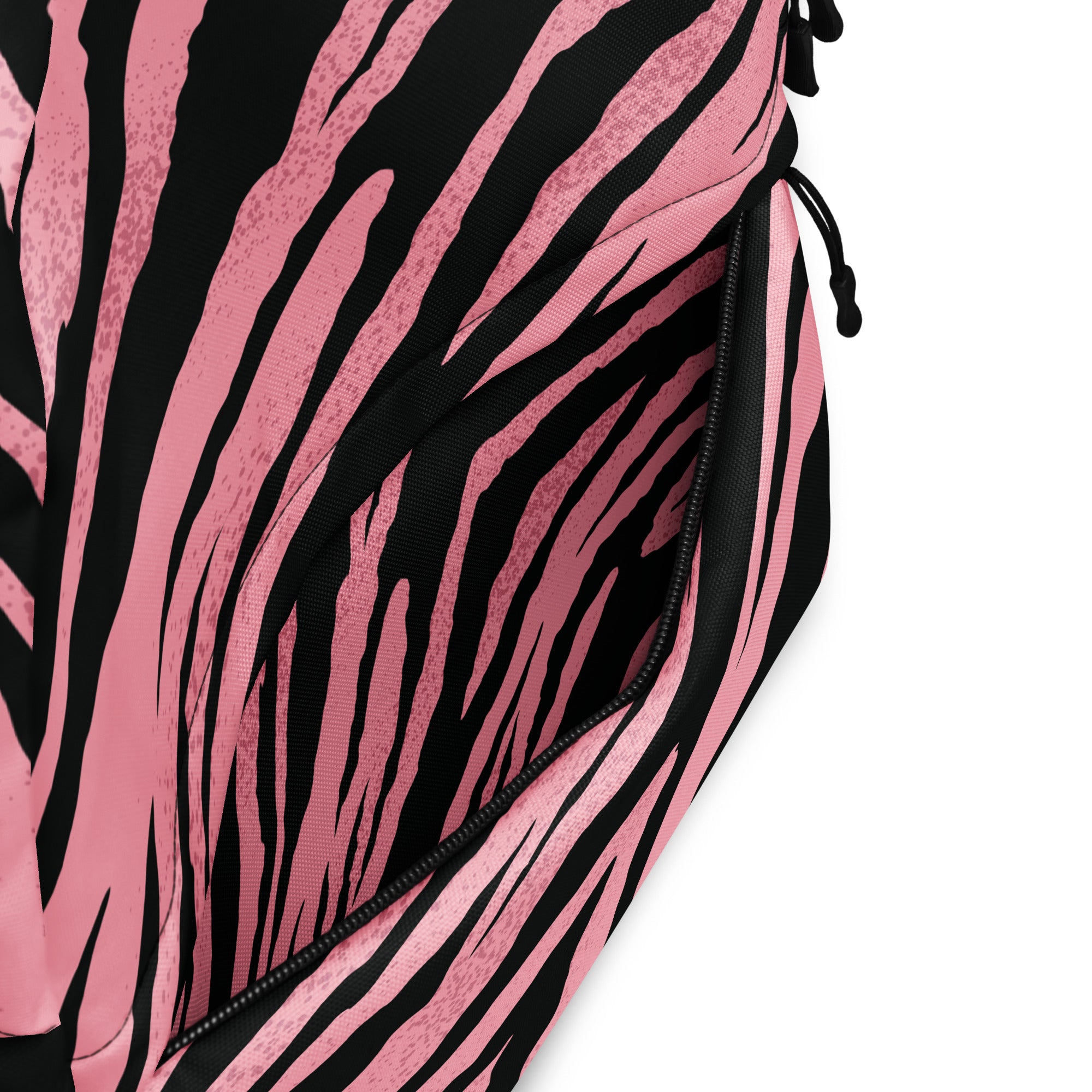 Pink Tiger Pattern Animal Print Laptop & Books Backpack