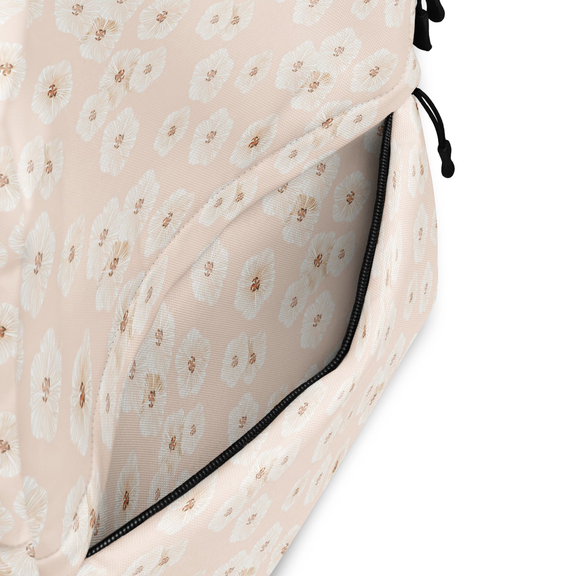 Aesthetic Pink Botanical Daisy Backpack for Summer