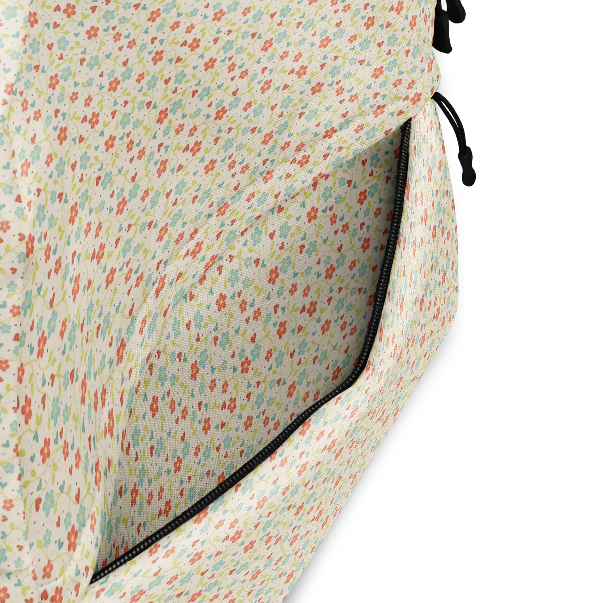 Cute Pinkie Promise Flower Print Backpack for Summer