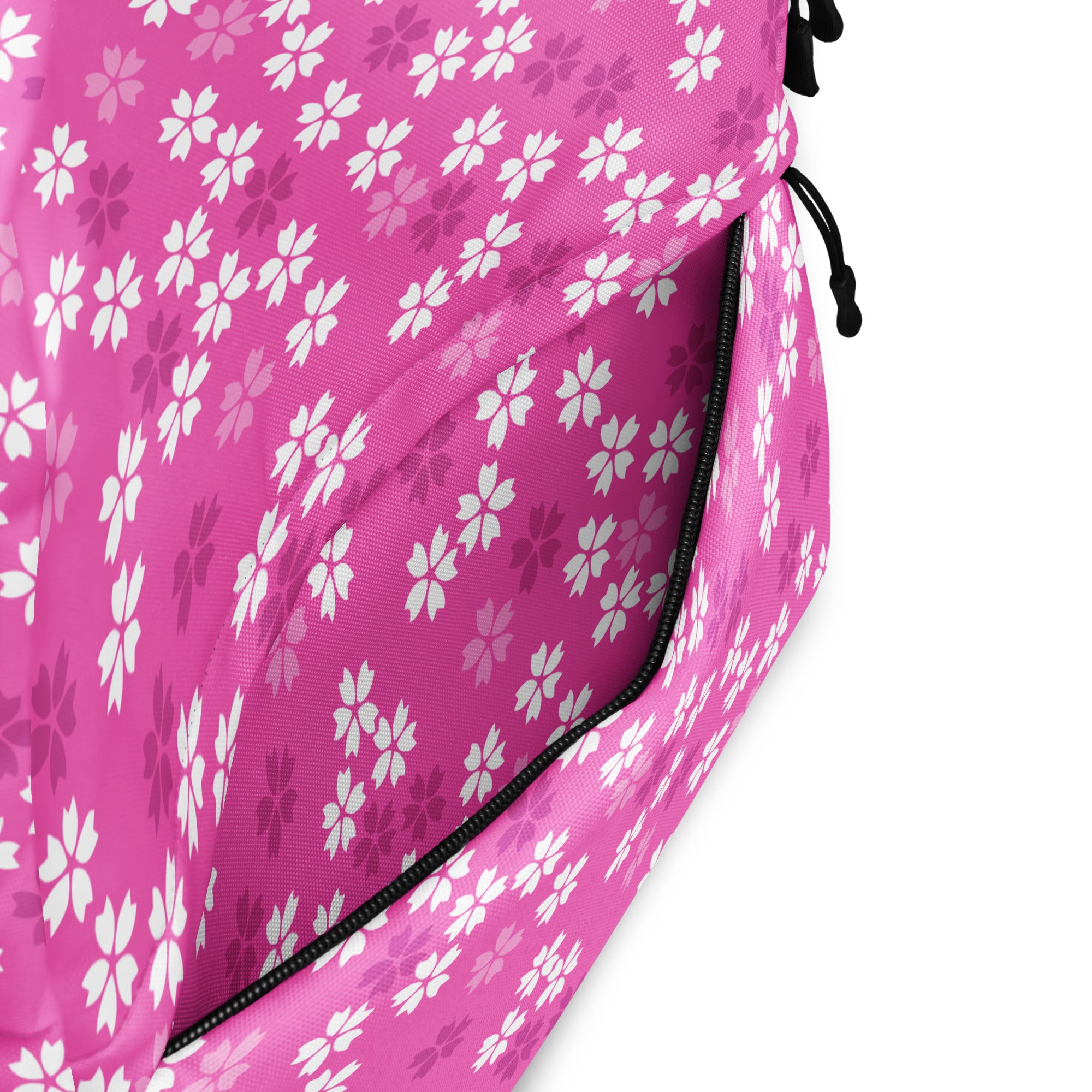 Preppy Pink Floral Blossom Seamless Pattern Backpack