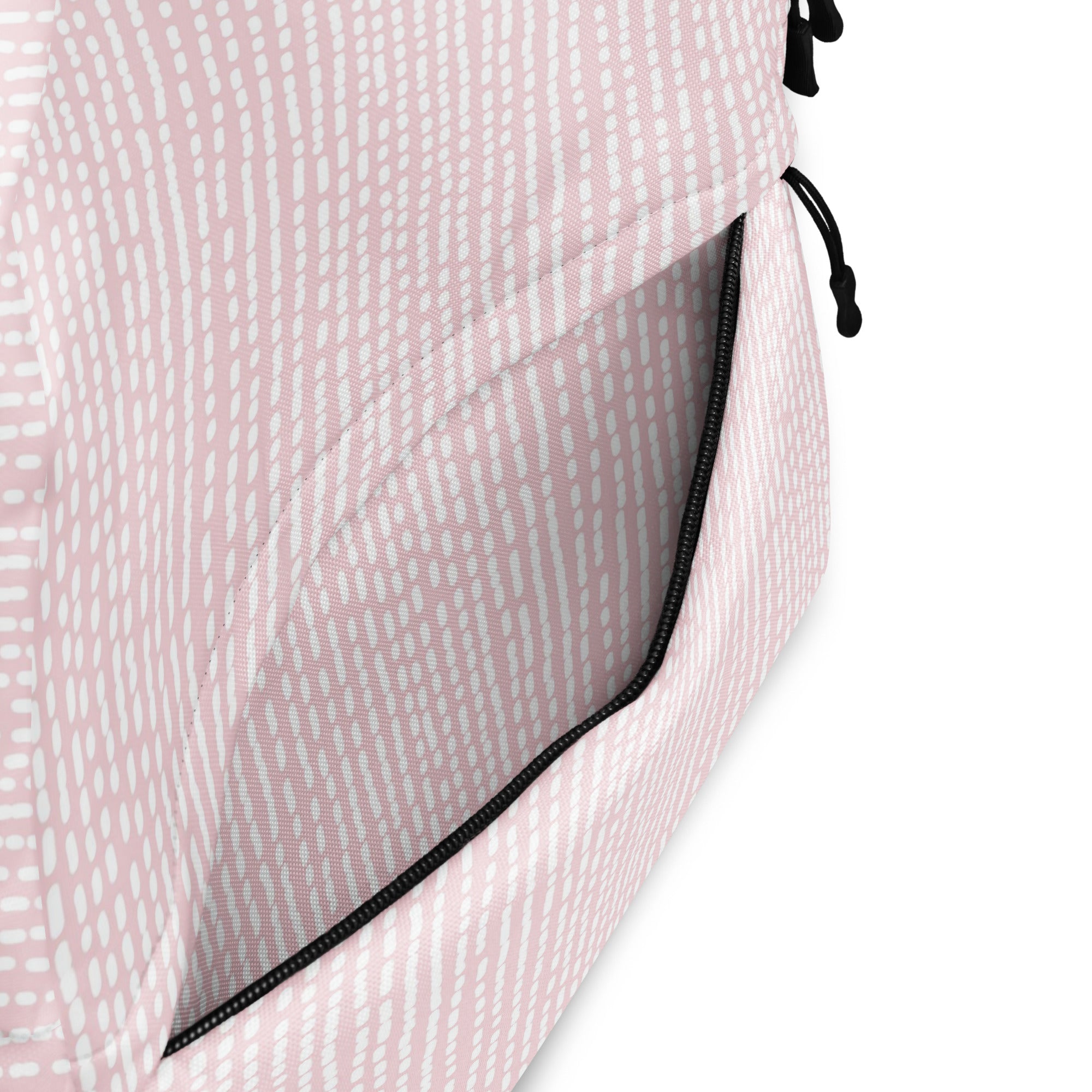 Cute Rose Pink Irregular Striped Print Backpack