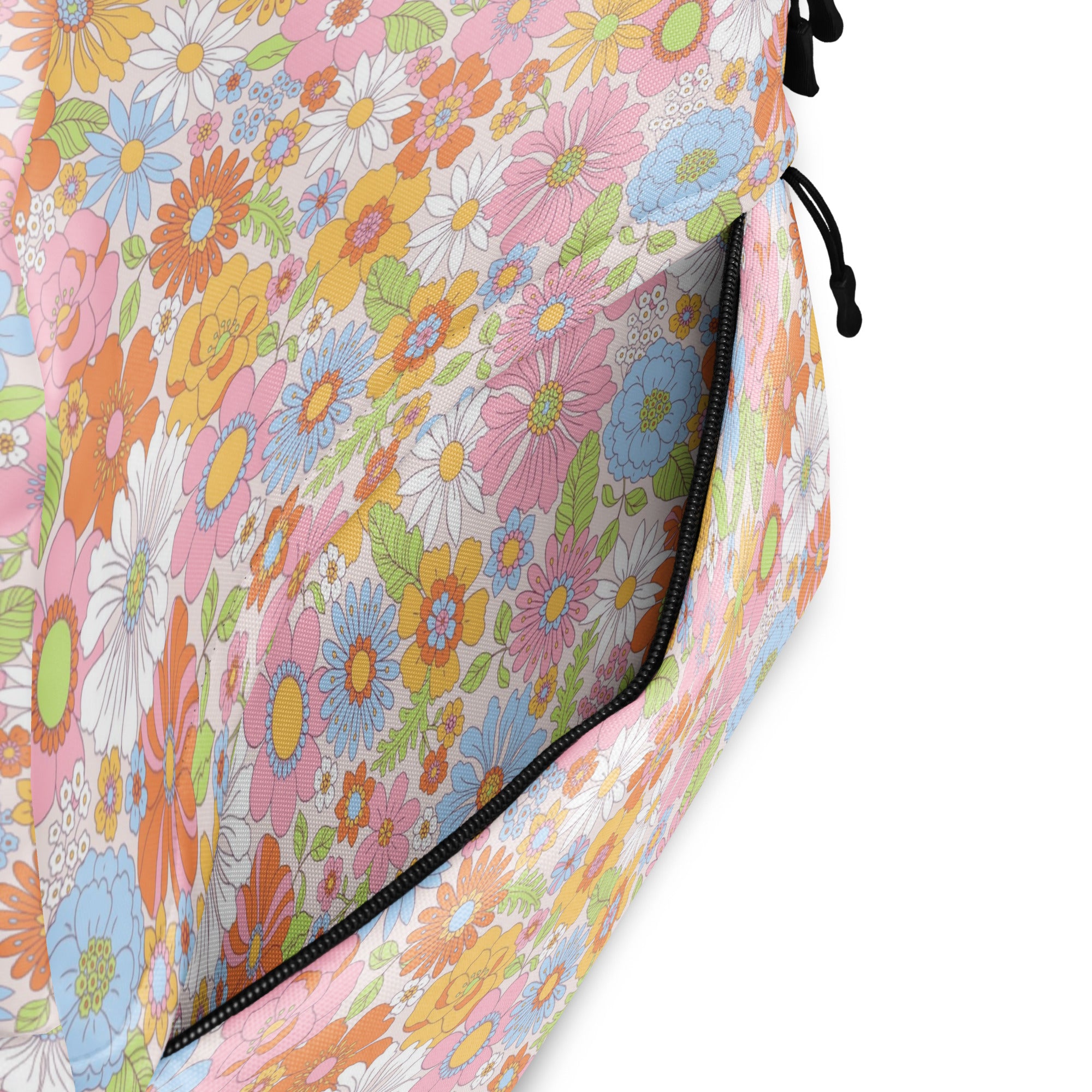 Lightweight Multicolor Summer Floral Backpack