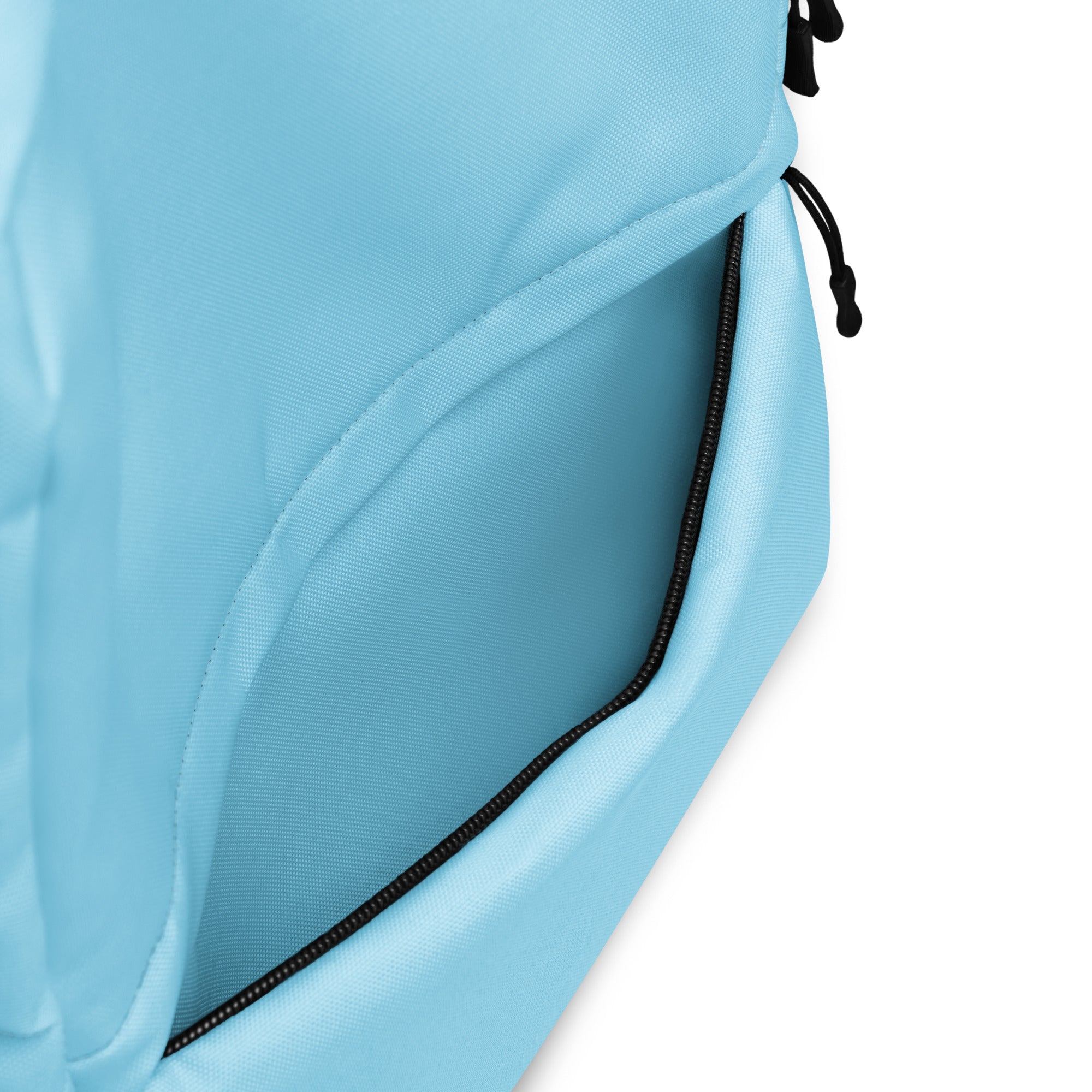 Preppy Light Baby Blue Medium Size Backpack for School & Travel