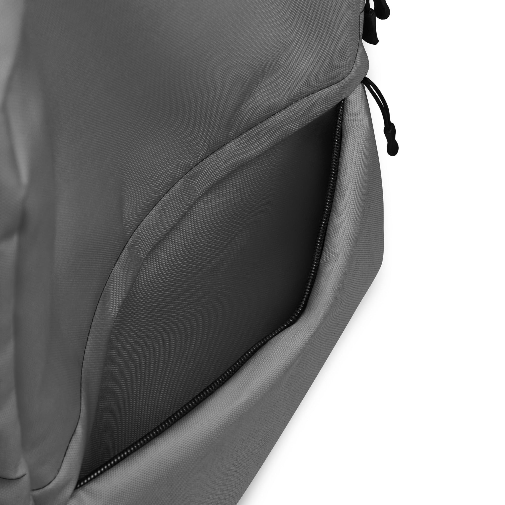 Minimal Plain Gray Color Lightweight Medium Size Backpack