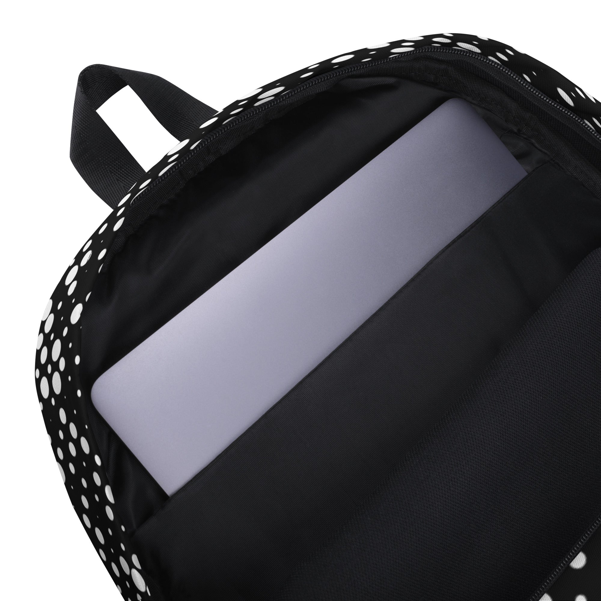 Minimal Geometrical Halftone Circle Bubbles Print Backpack
