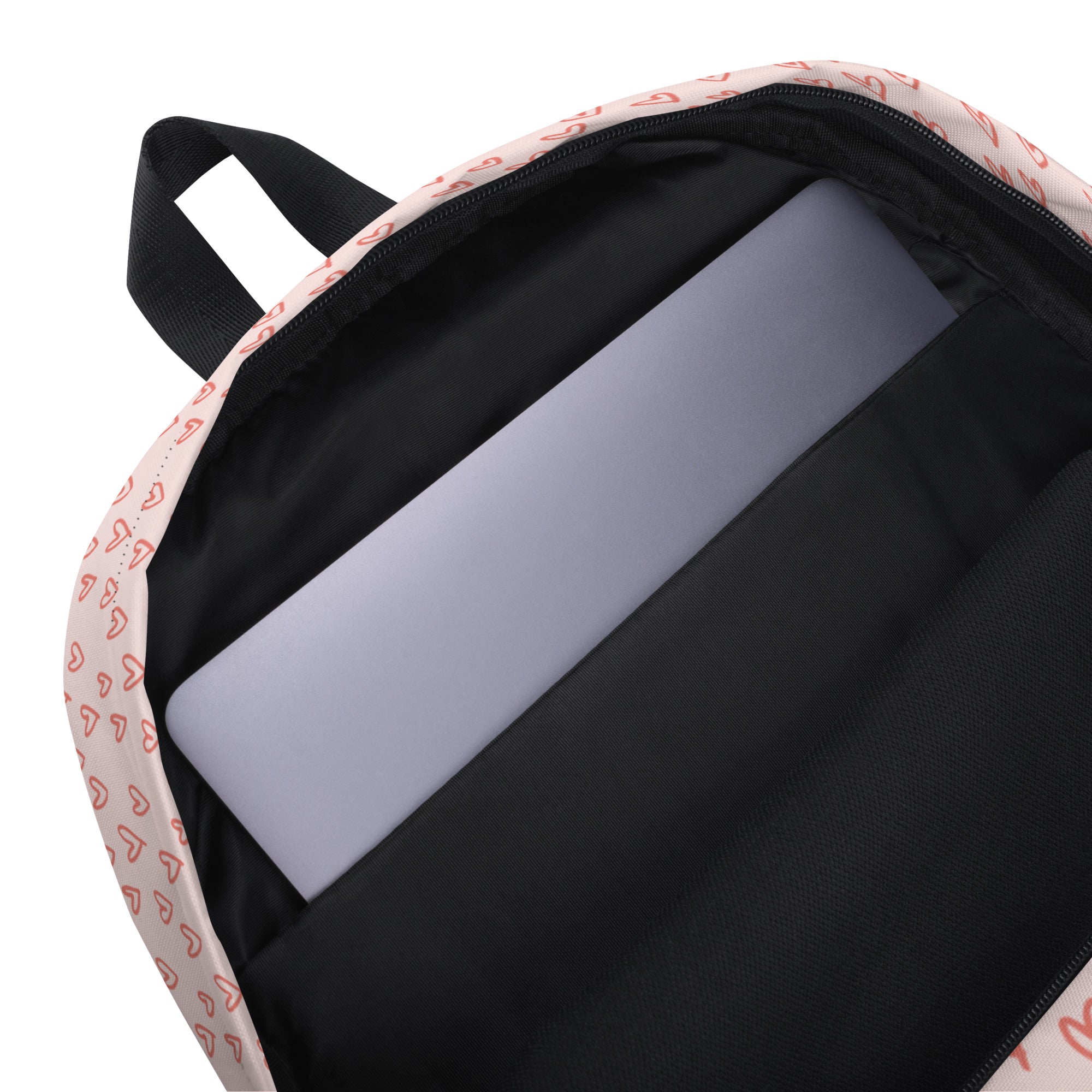 Preppy Cute Pink Little Hearts Valentines Backpack