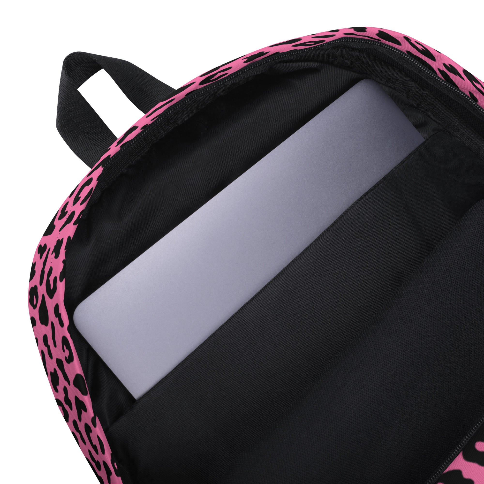 Preppy Pink Cheetah Print Back to School Backpack