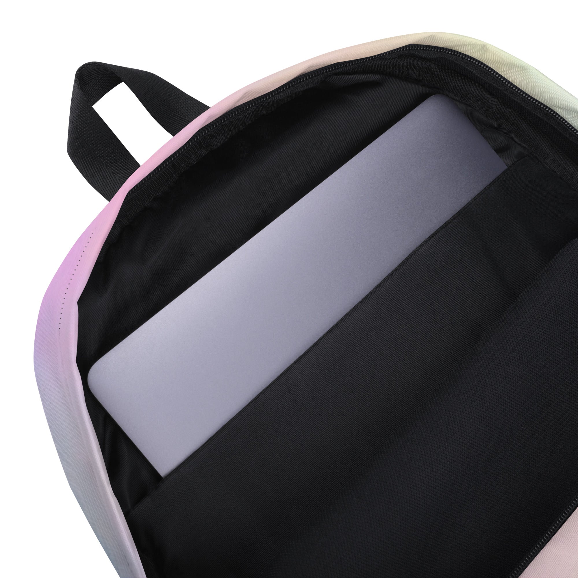 Preppy Cute Cotton Candy Print Aesthetic School Backpack