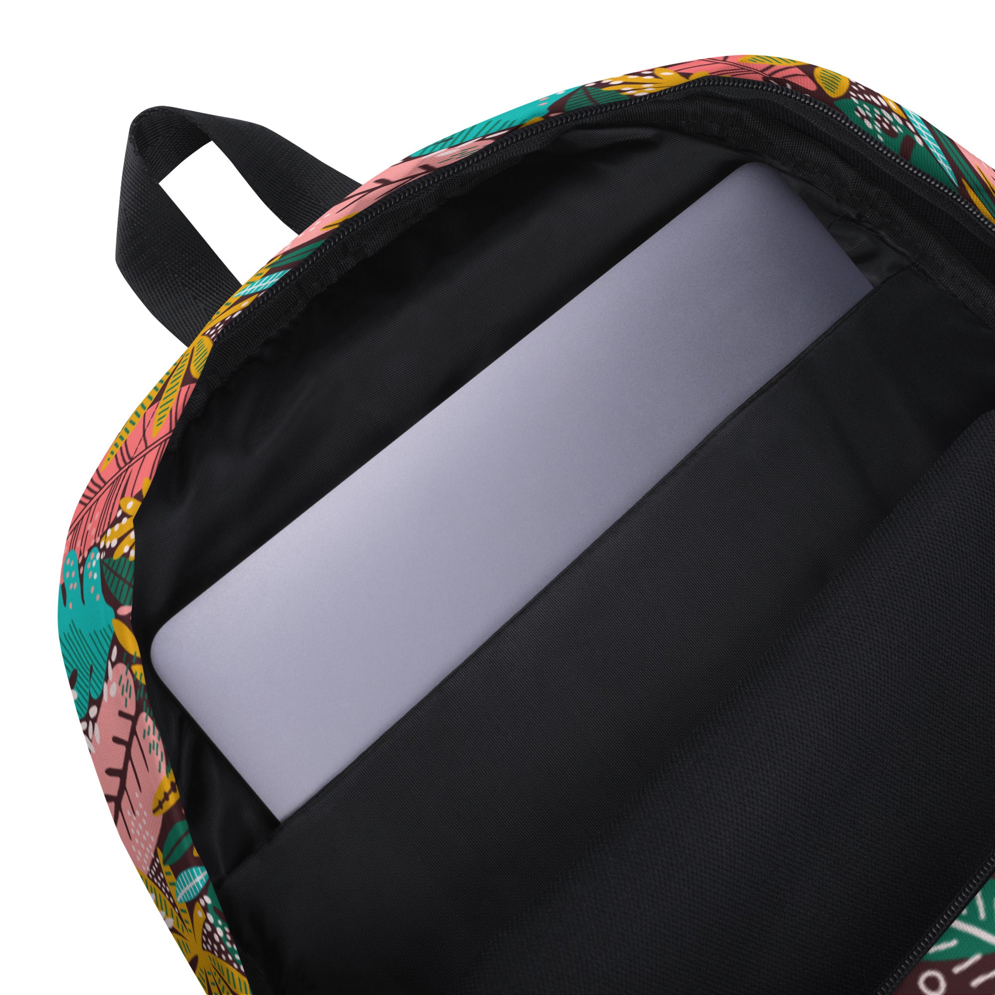 Boho Preppy Style Fall Leaves Pattern Backpack