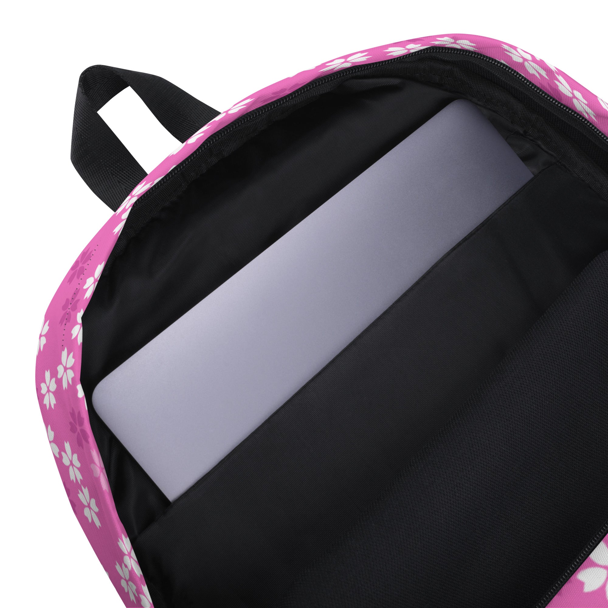 Preppy Pink Floral Blossom Seamless Pattern Backpack