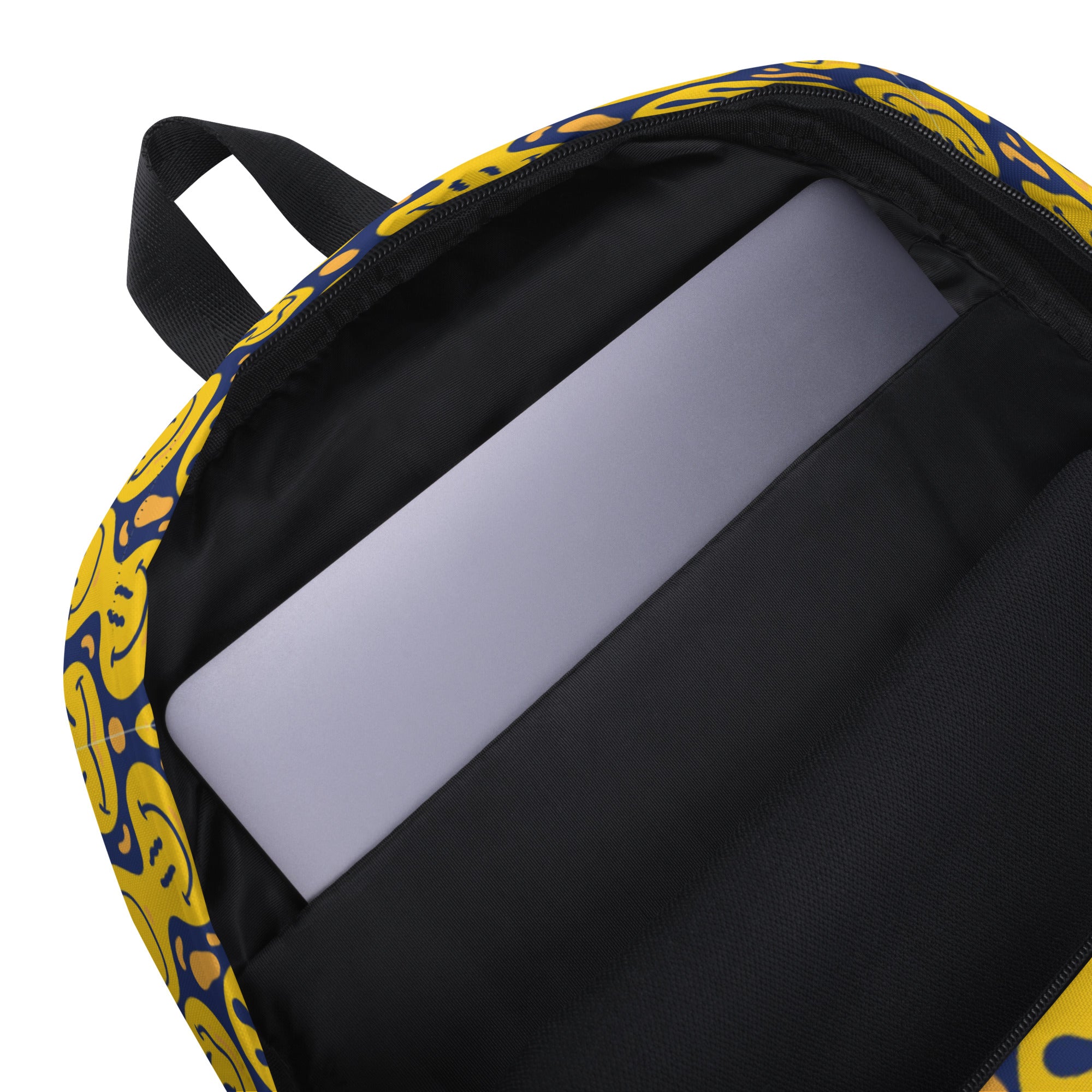 Original Yellow Drippy Smiley Face Backpack